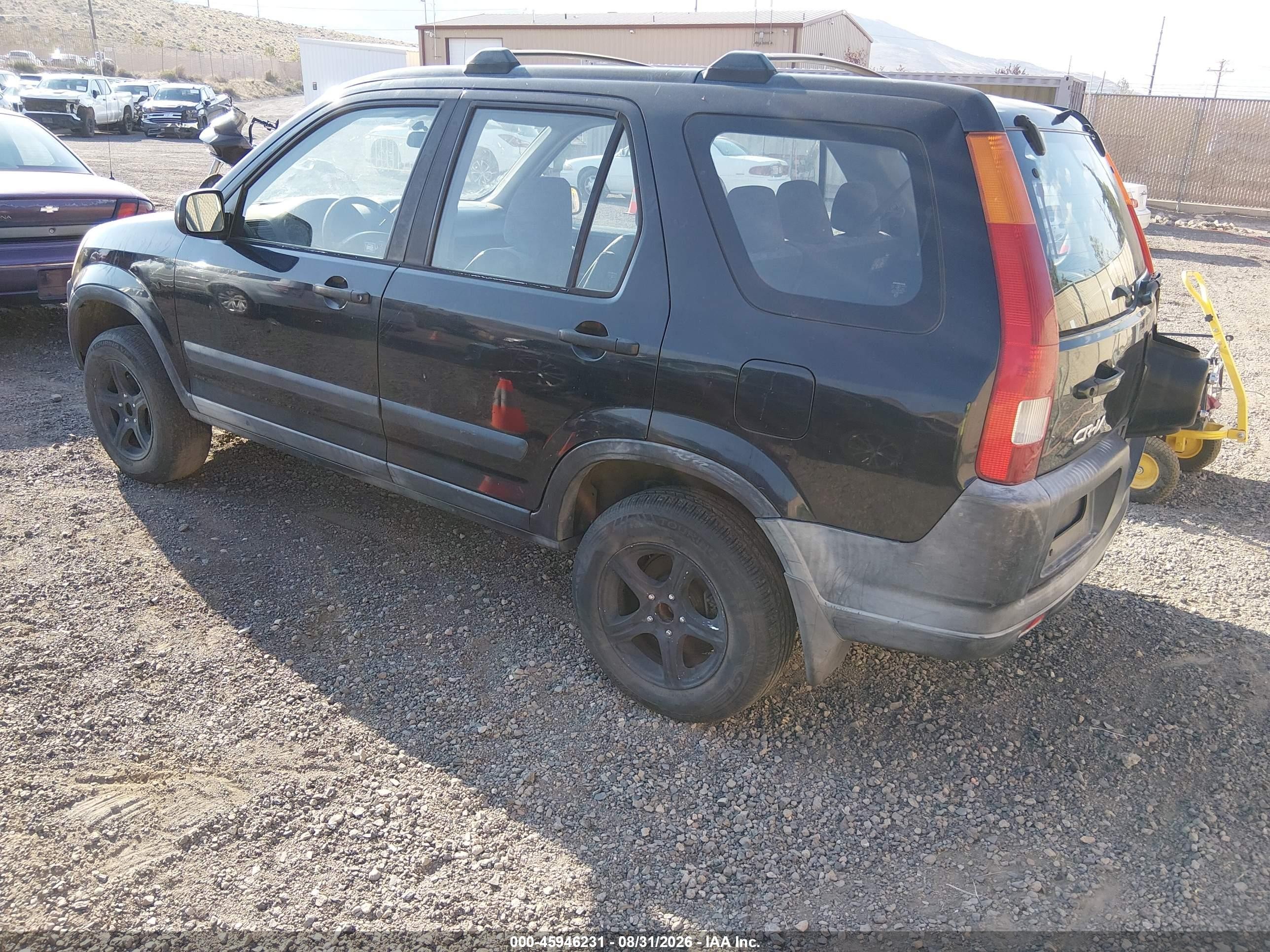 2003 Honda Cr-v Lx Black vin: JHLRD68413C003338
