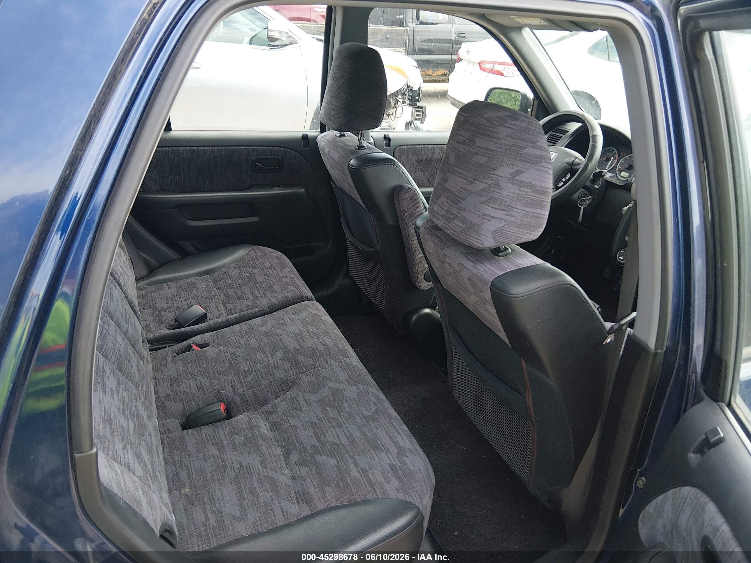 2003 Honda Cr-v Lx Blue vin: JHLRD68413C007356