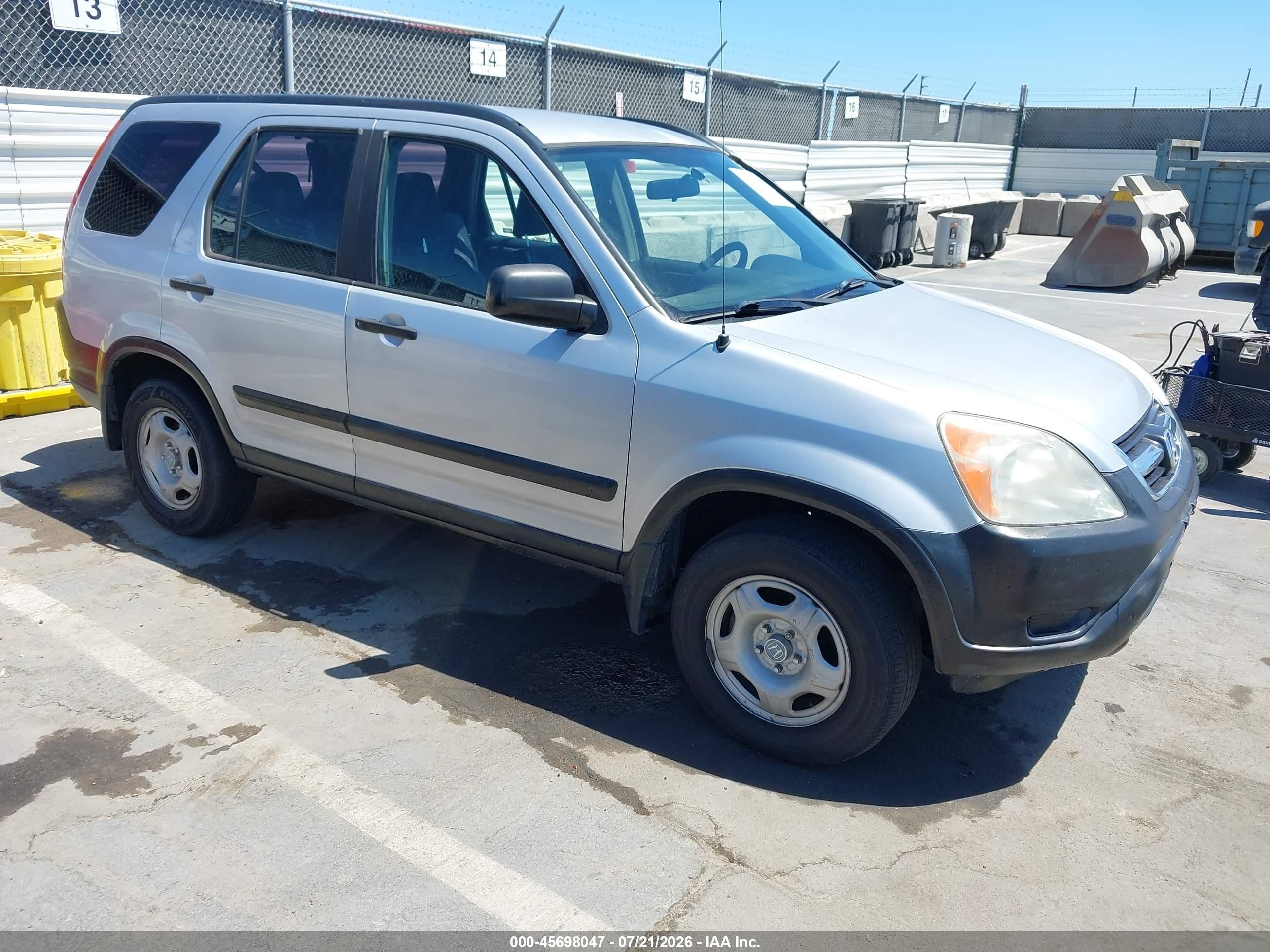 2003 Honda Cr-v Lx Silver vin: JHLRD68413C011326