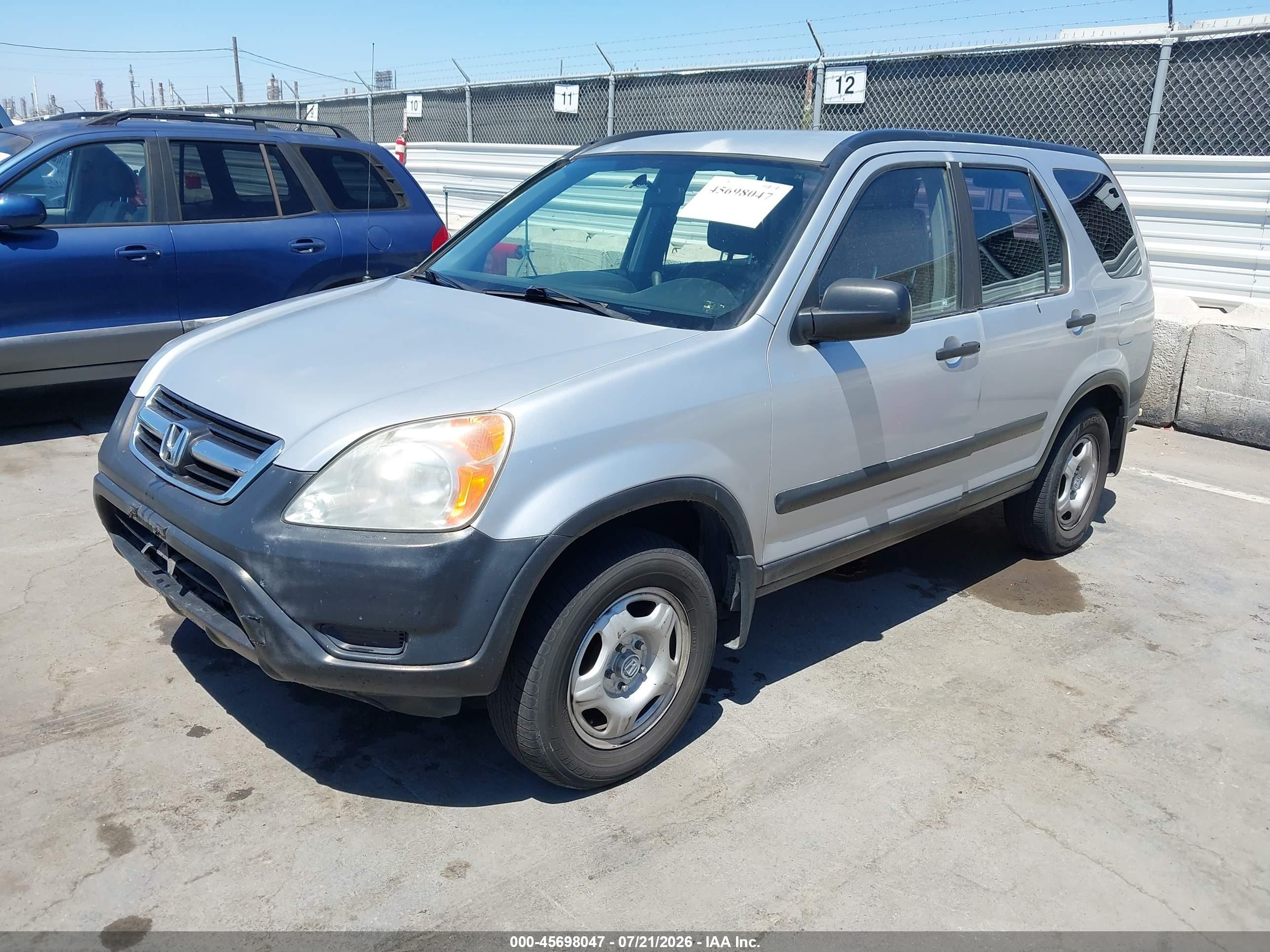 2003 Honda Cr-v Lx Silver vin: JHLRD68413C011326