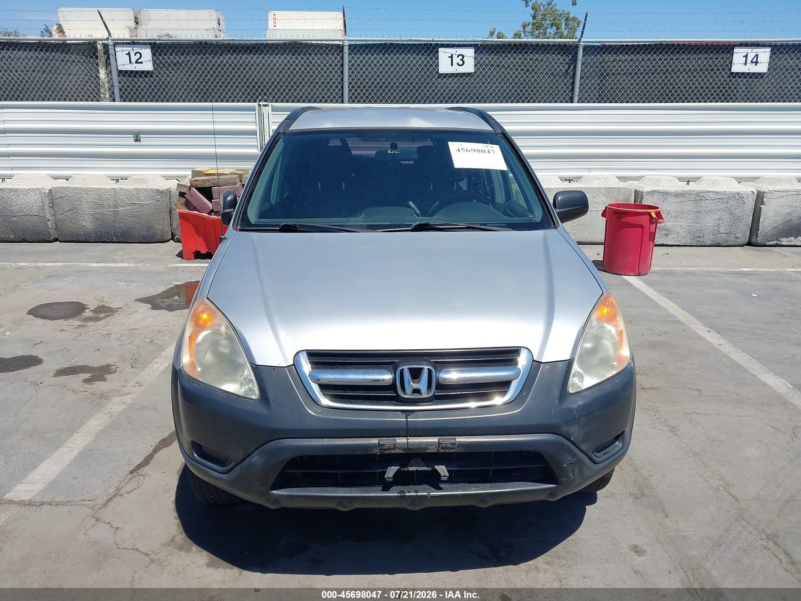 2003 Honda Cr-v Lx Silver vin: JHLRD68413C011326