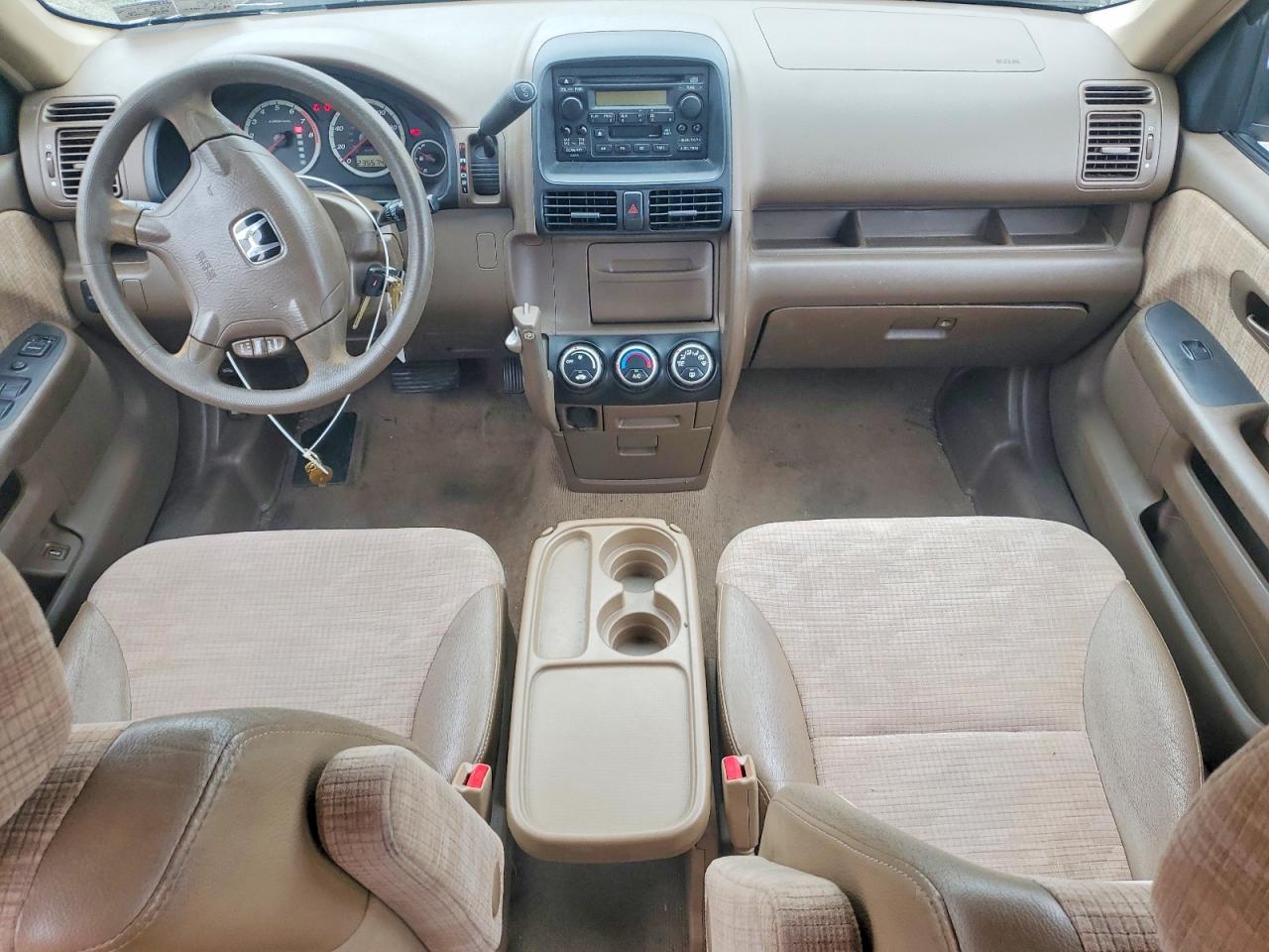2003 Honda Cr-v Lx Beige vin: JHLRD68413C013495