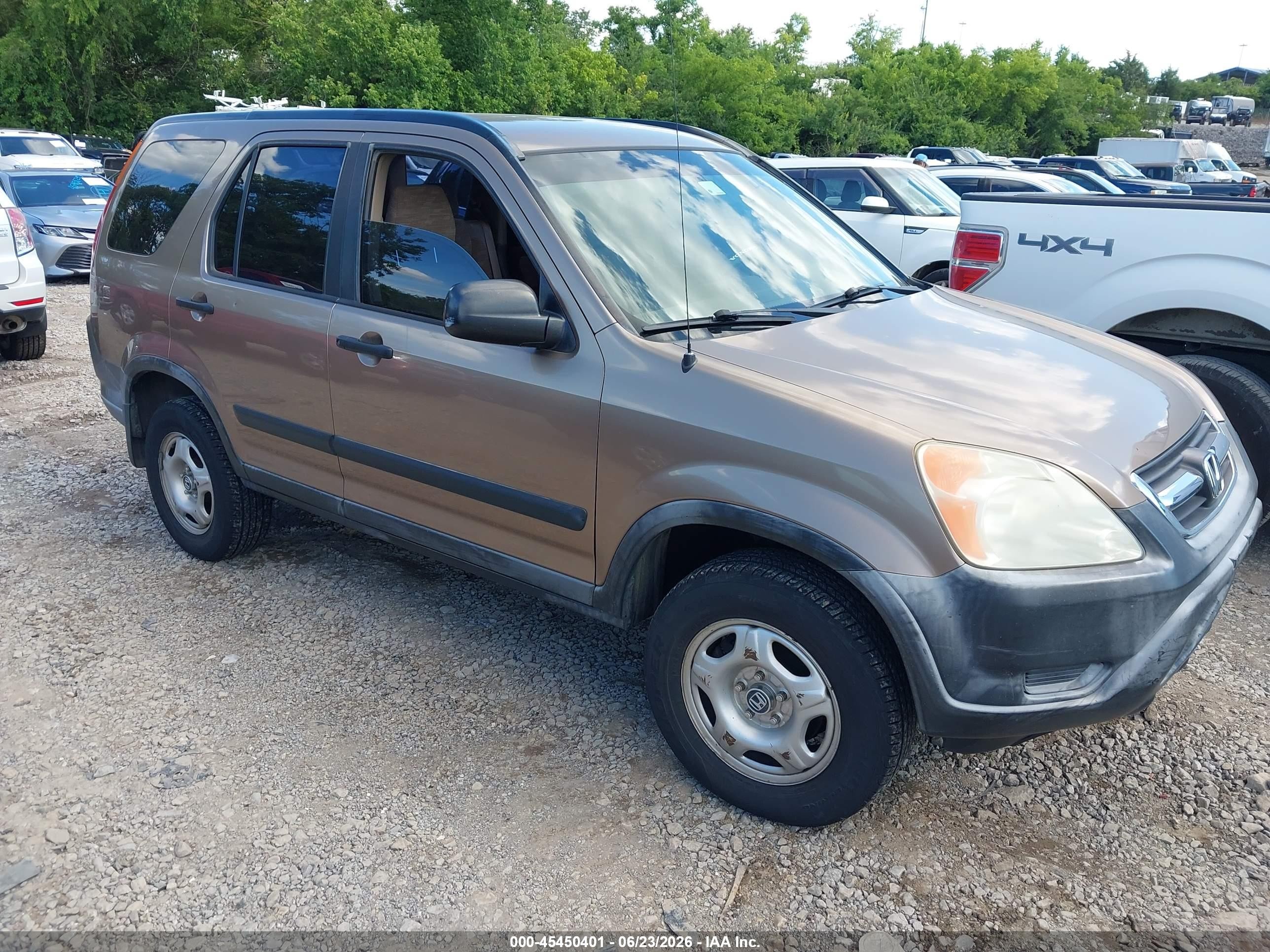 2003 Honda Cr-v Lx Dark Brown vin: JHLRD68413C015196
