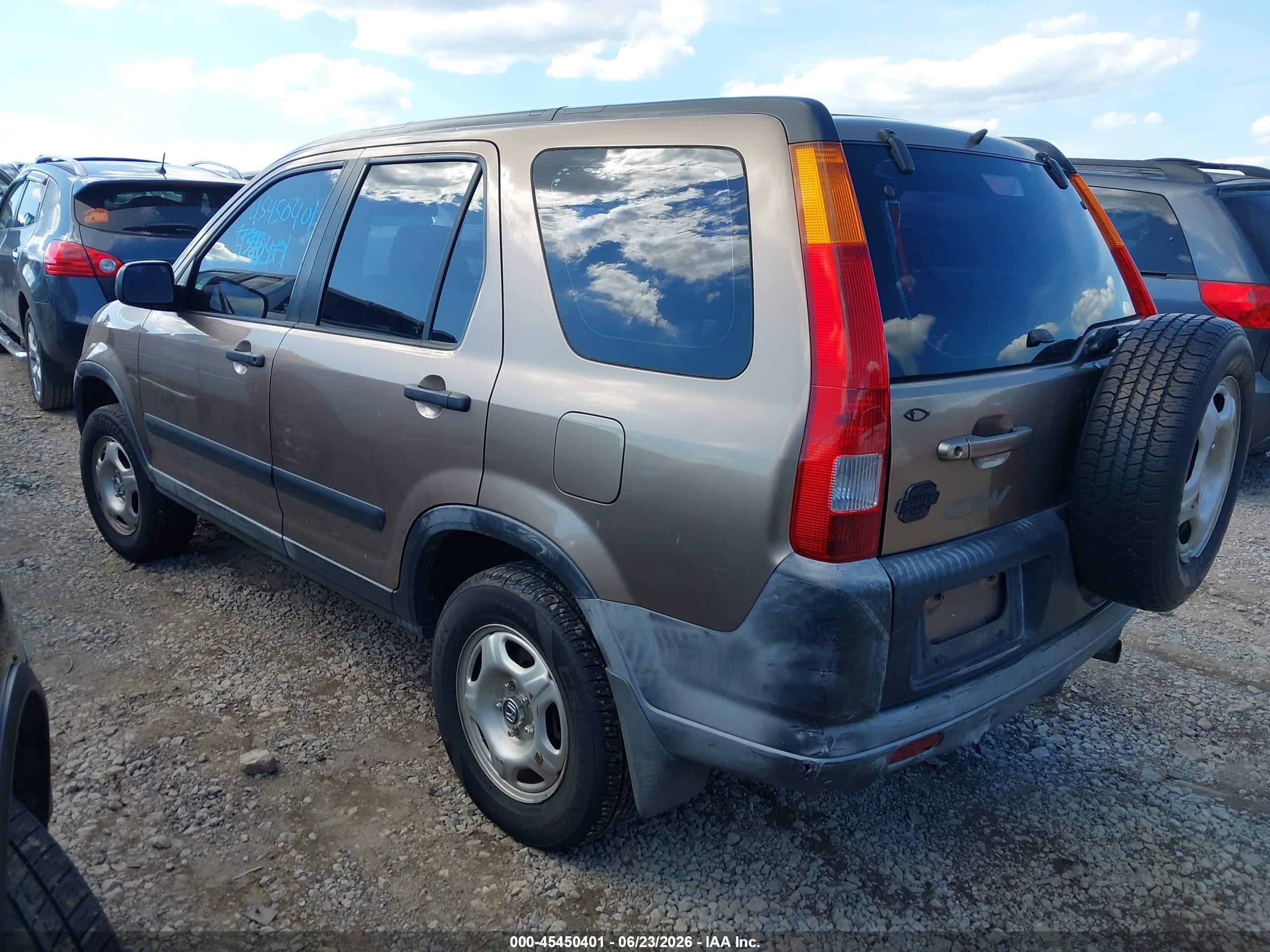 2003 Honda Cr-v Lx Dark Brown vin: JHLRD68413C015196