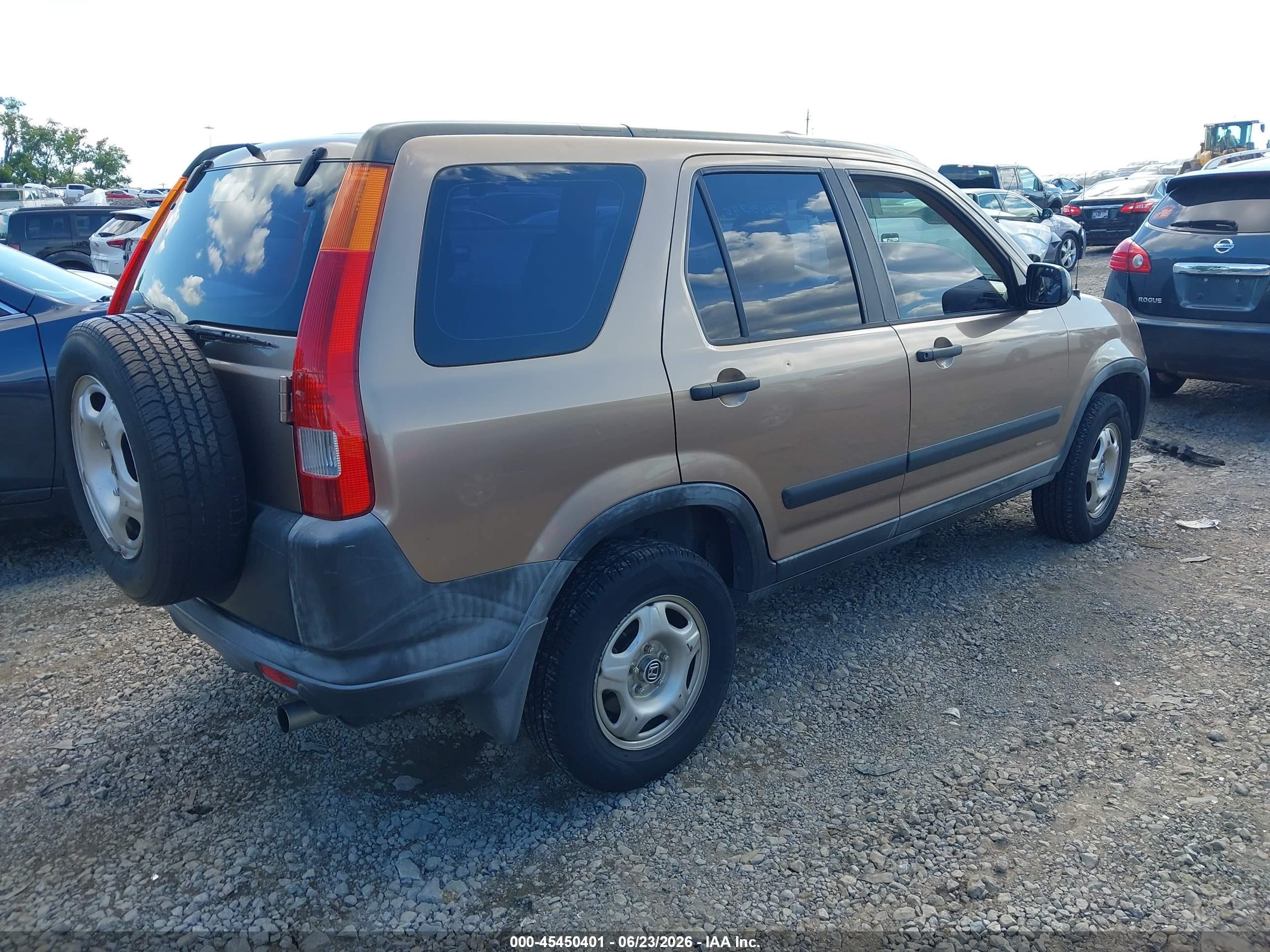 2003 Honda Cr-v Lx Dark Brown vin: JHLRD68413C015196