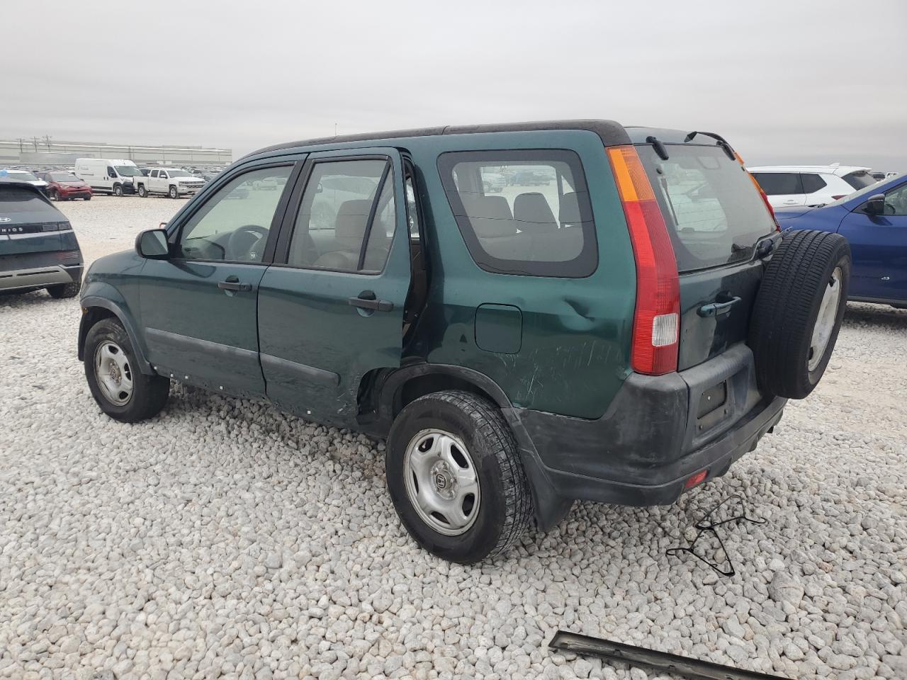 2002 Honda Cr-v Lx Зеленый vin: JHLRD68422C007378