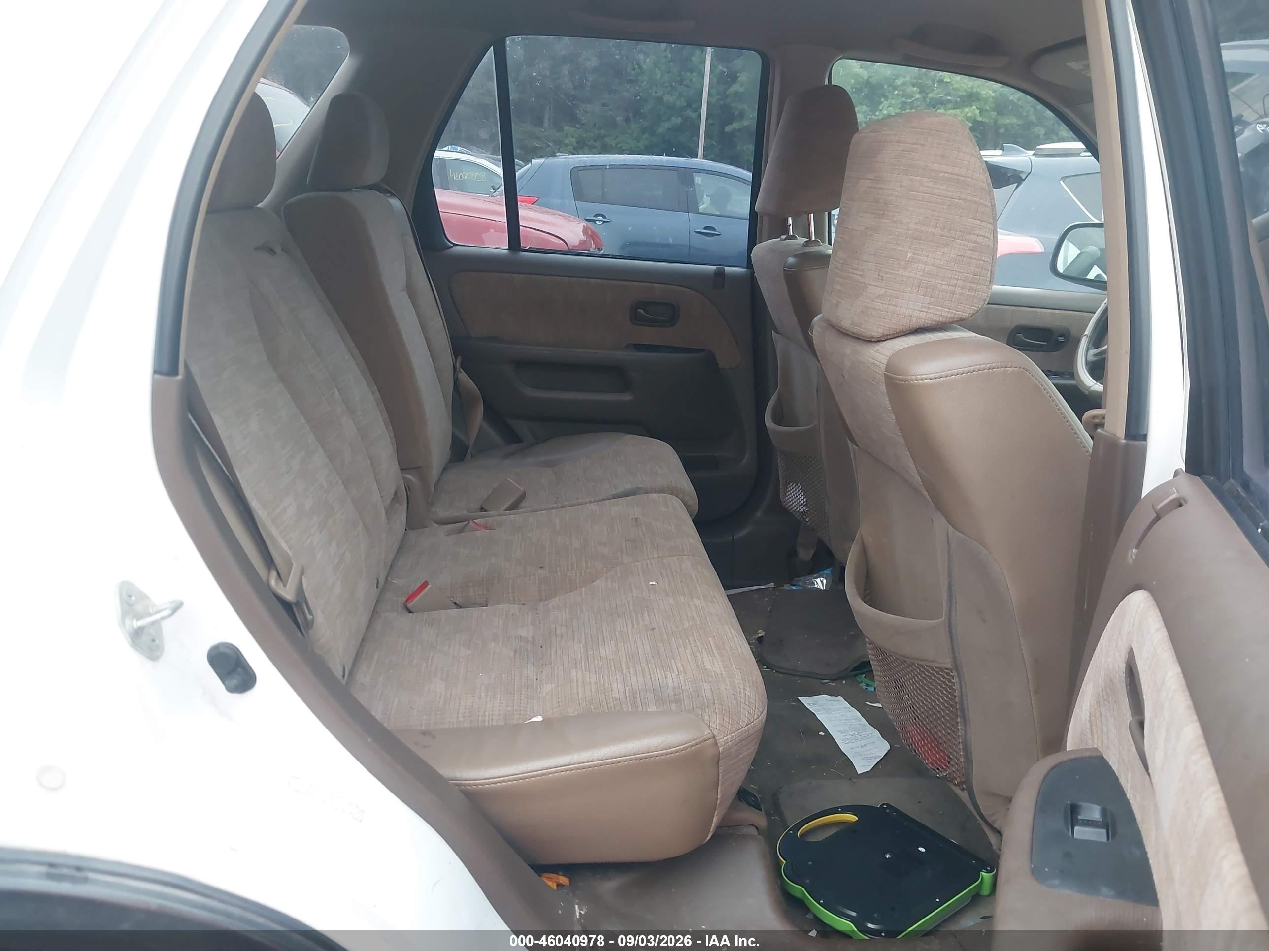 2002 Honda Cr-v Lx White vin: JHLRD68422C015416