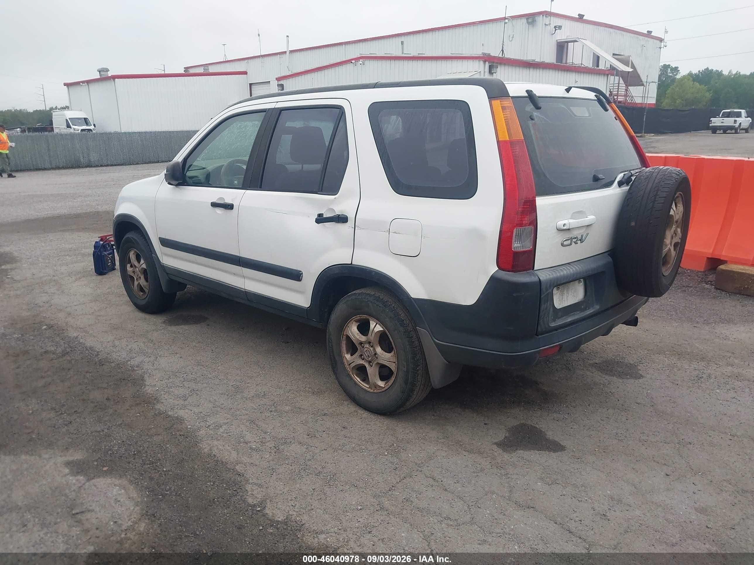 2002 Honda Cr-v Lx White vin: JHLRD68422C015416