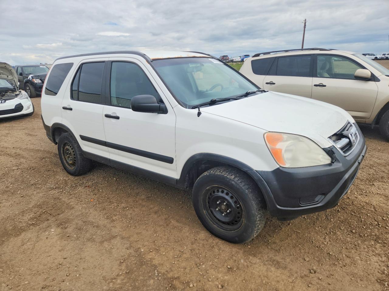 2003 Honda Cr-v Lx White vin: JHLRD68423C004367
