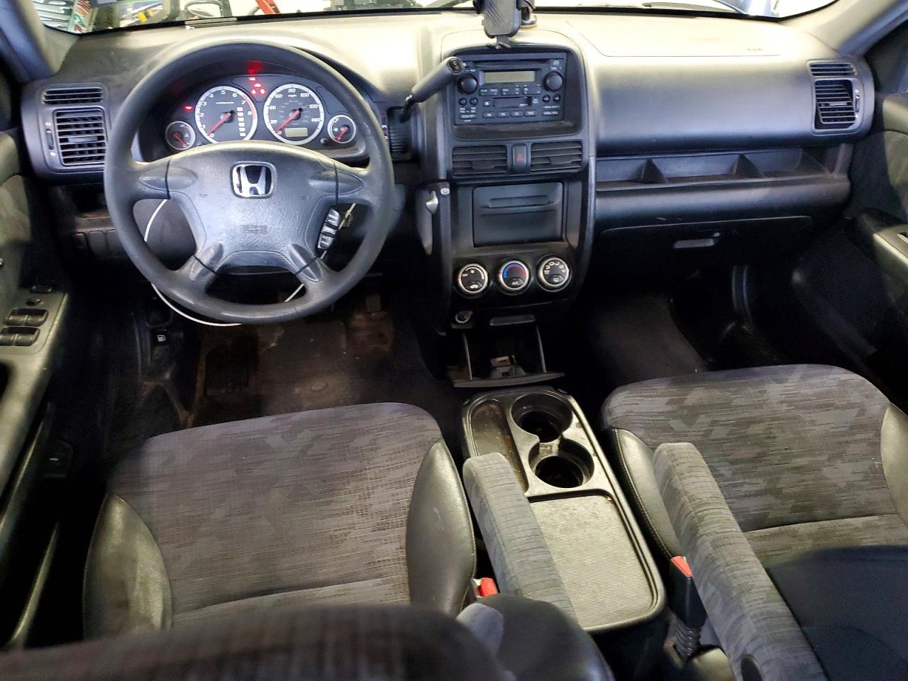 2004 Honda Cr-v Lx Blue vin: JHLRD68424C008145