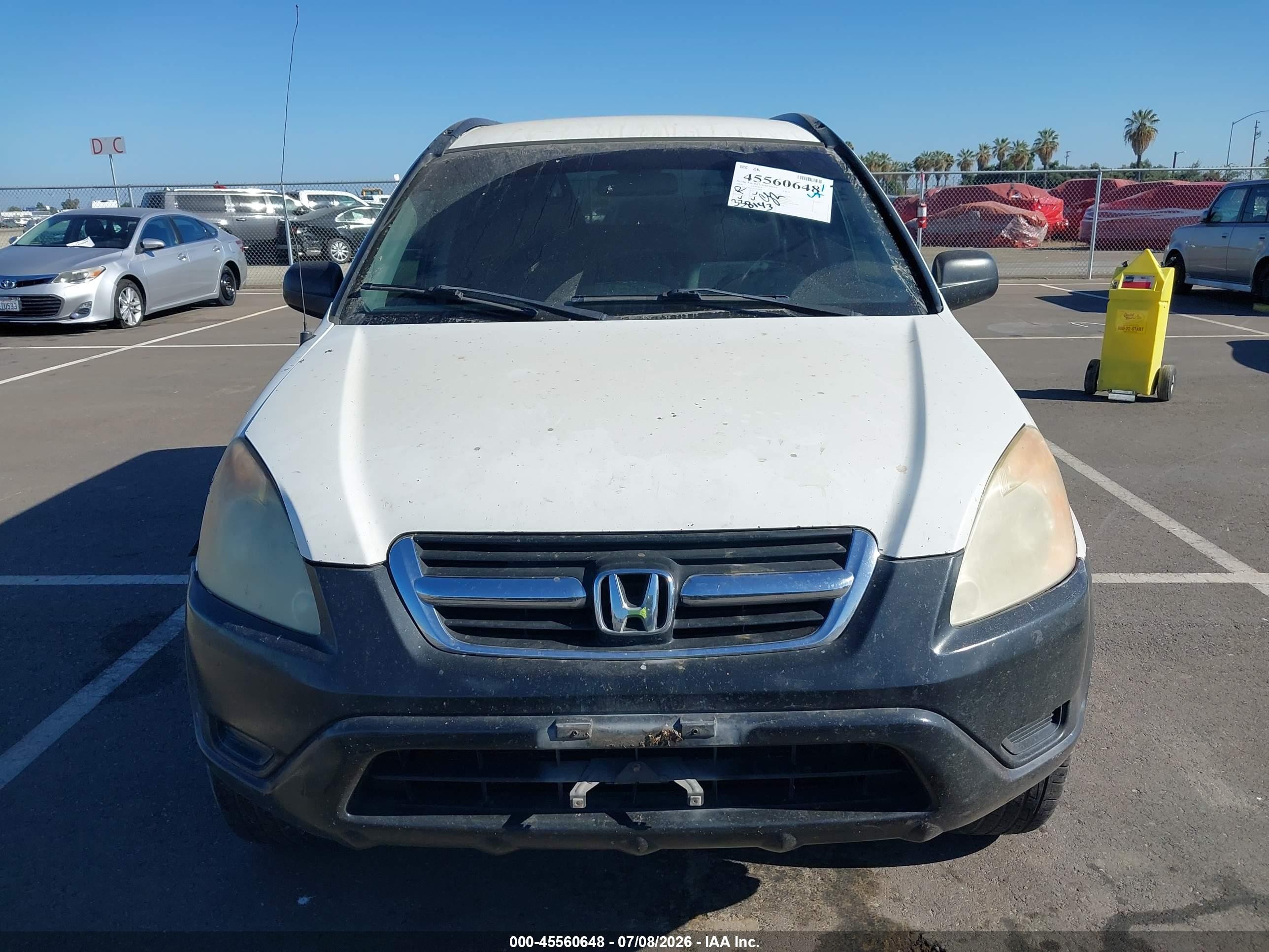 2004 Honda Cr-v Lx White vin: JHLRD68424C008954