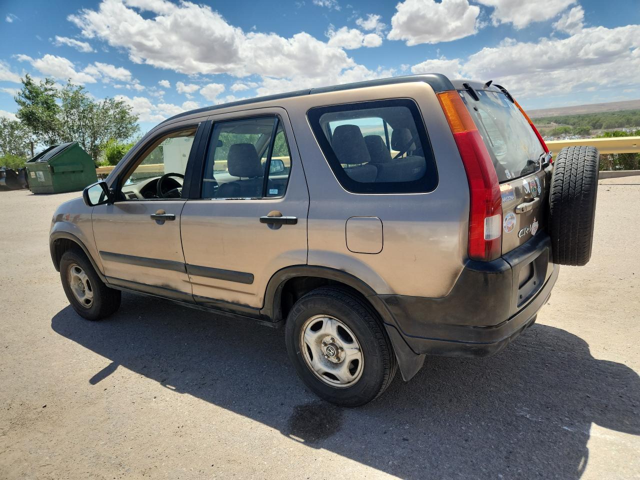 2003 Honda Cr-v Lx Brown vin: JHLRD68433C010839 Damage: Left Qtr Panel, Previous Repair, Substandard Repair