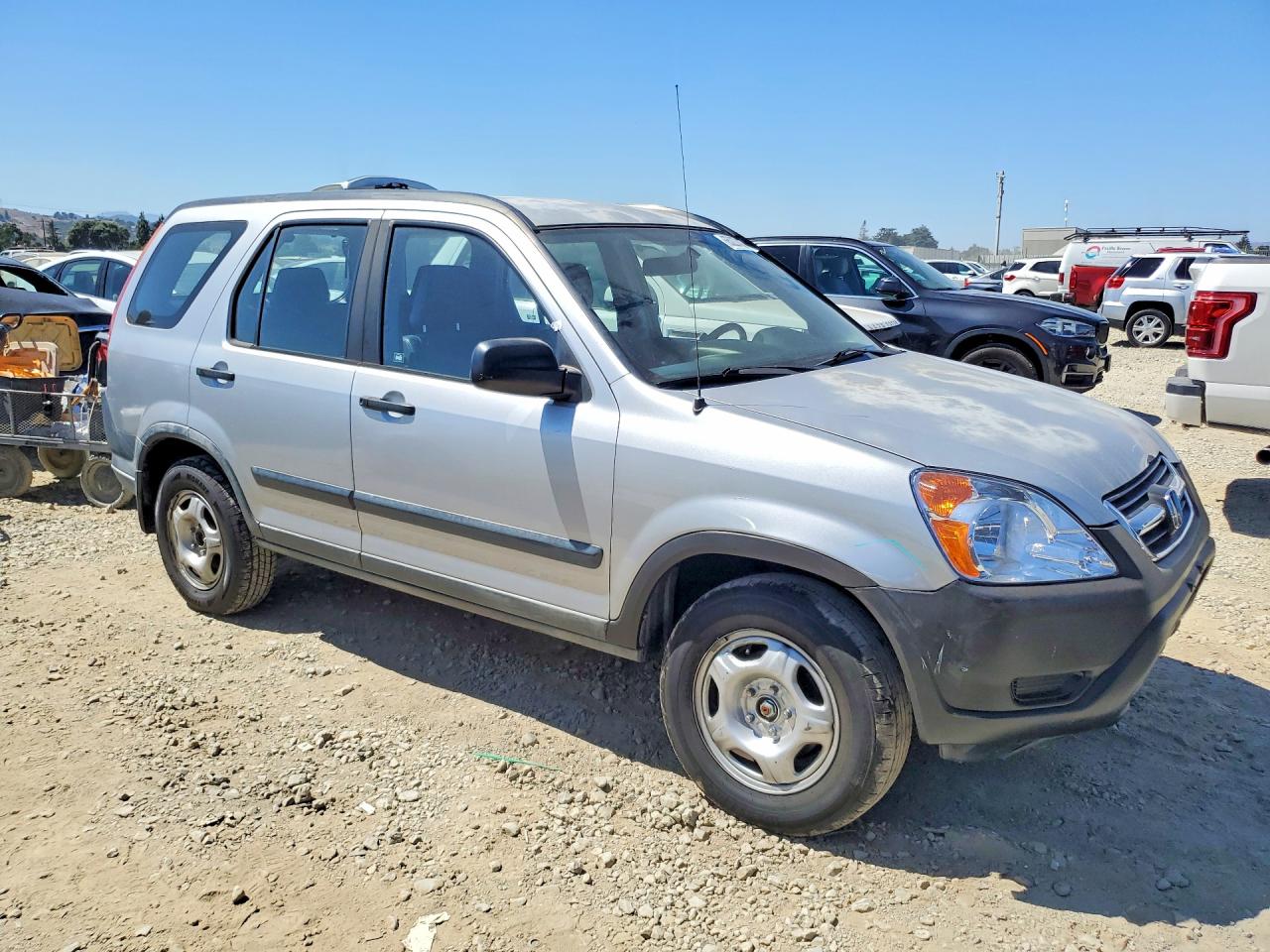 2004 Honda Cr-v Lx Silver vin: JHLRD68434C016500