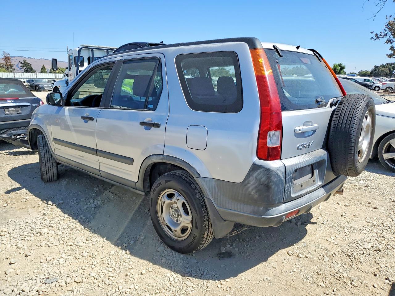 2004 Honda Cr-v Lx Silver vin: JHLRD68434C016500