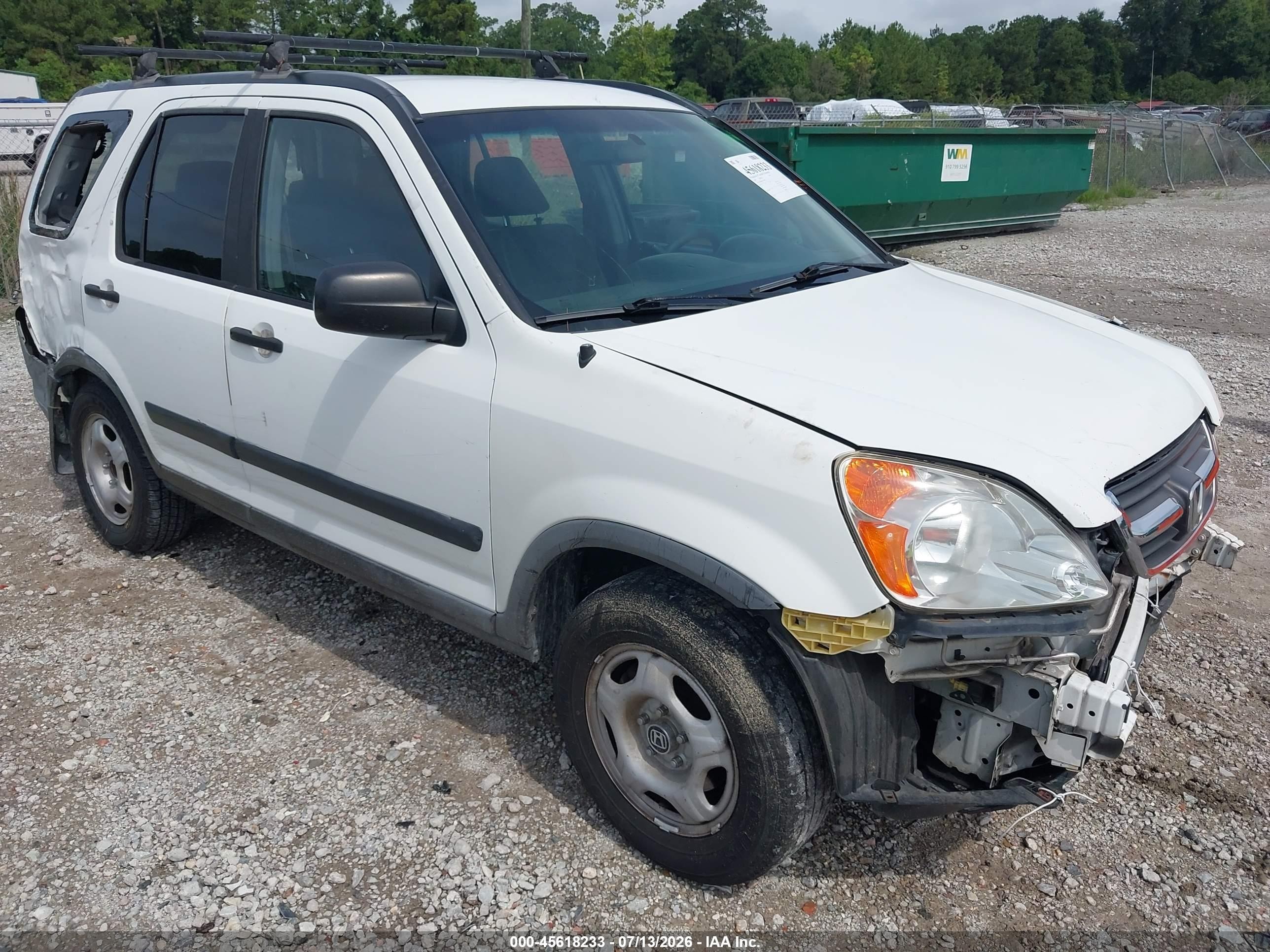 2004 Honda Cr-v Lx Белый vin: JHLRD68434C024368