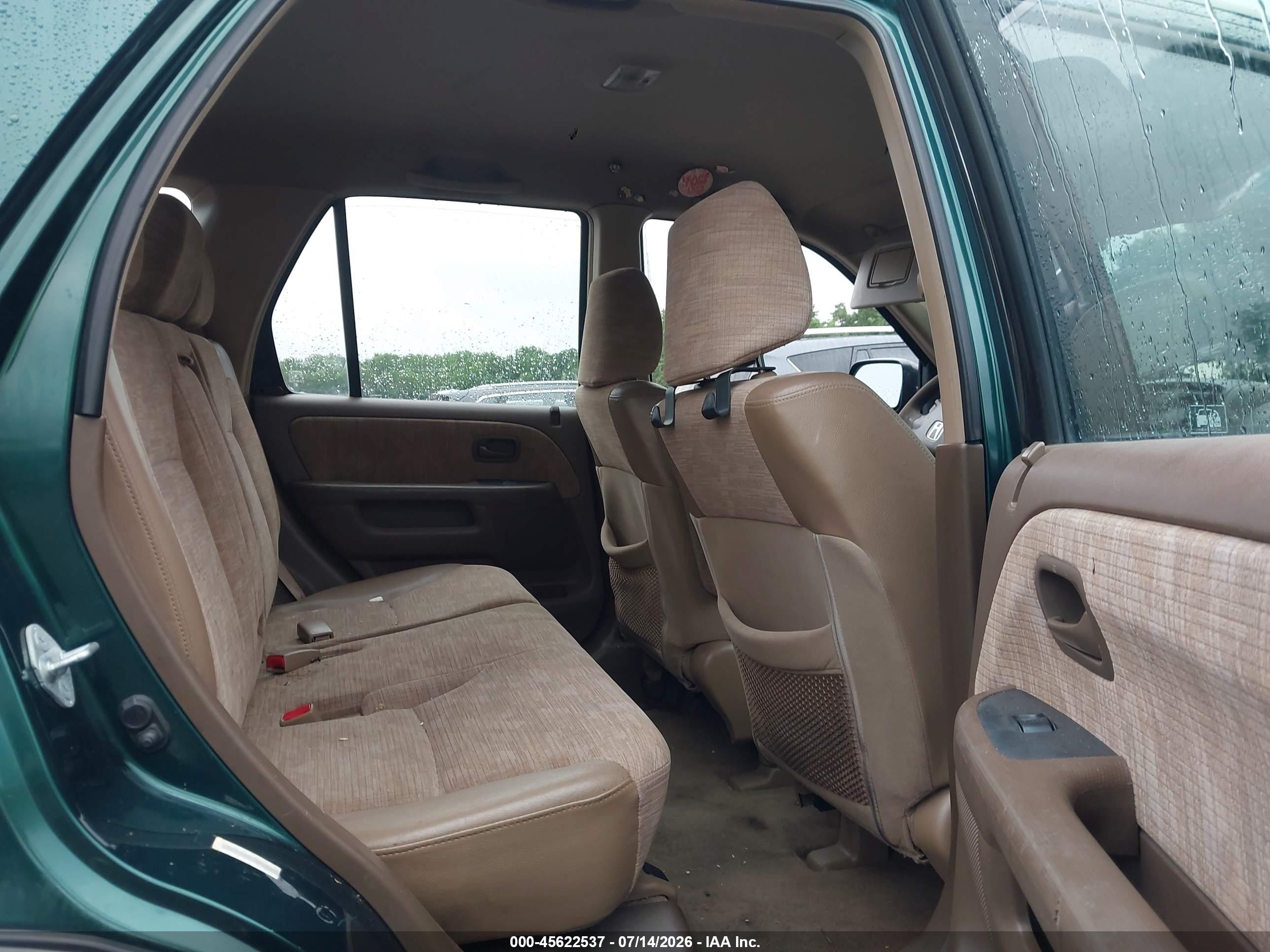 2002 Honda Cr-v Lx Green vin: JHLRD68442C000867