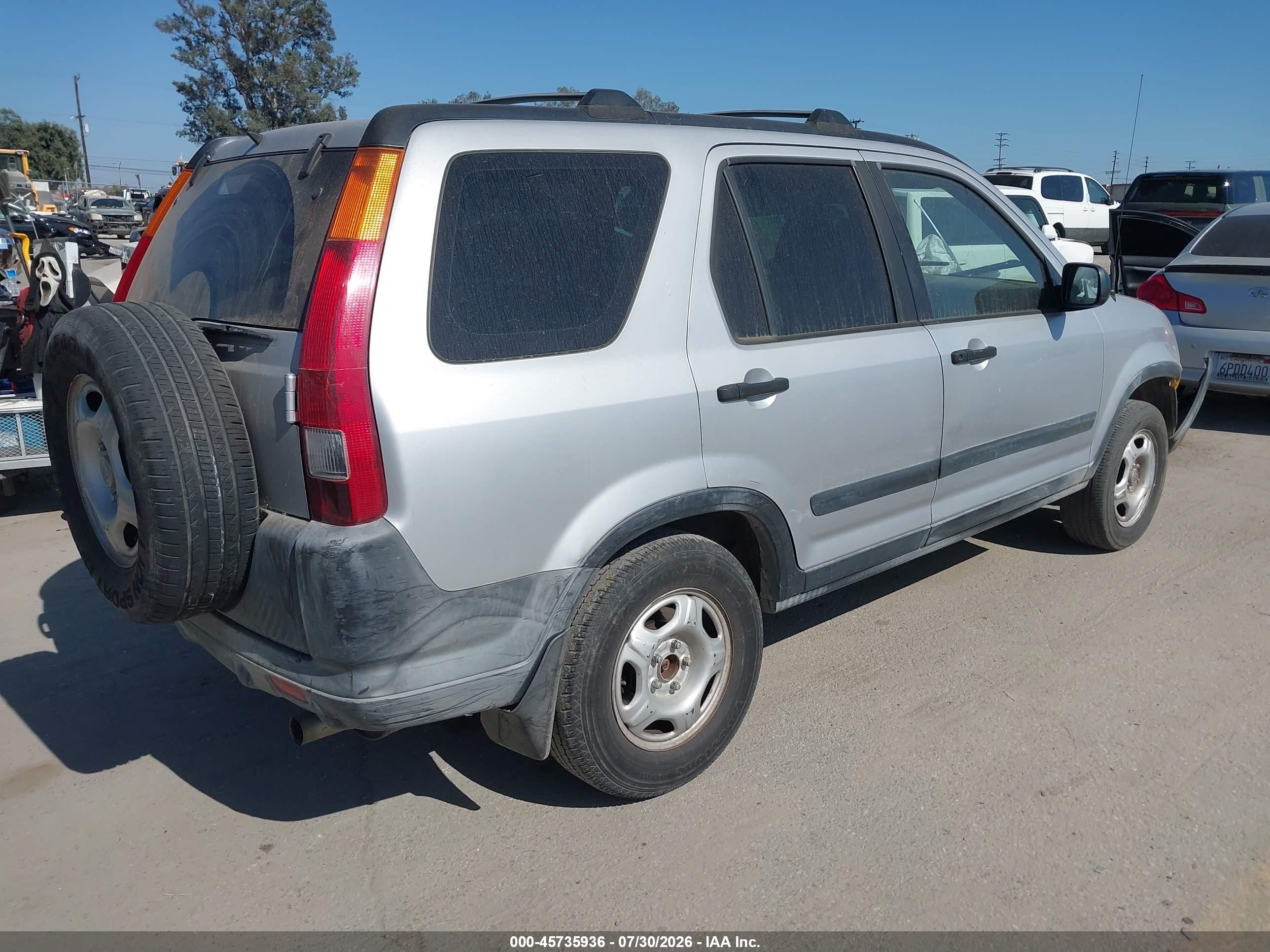 2002 Honda Cr-v Lx Silver vin: JHLRD68442C015580