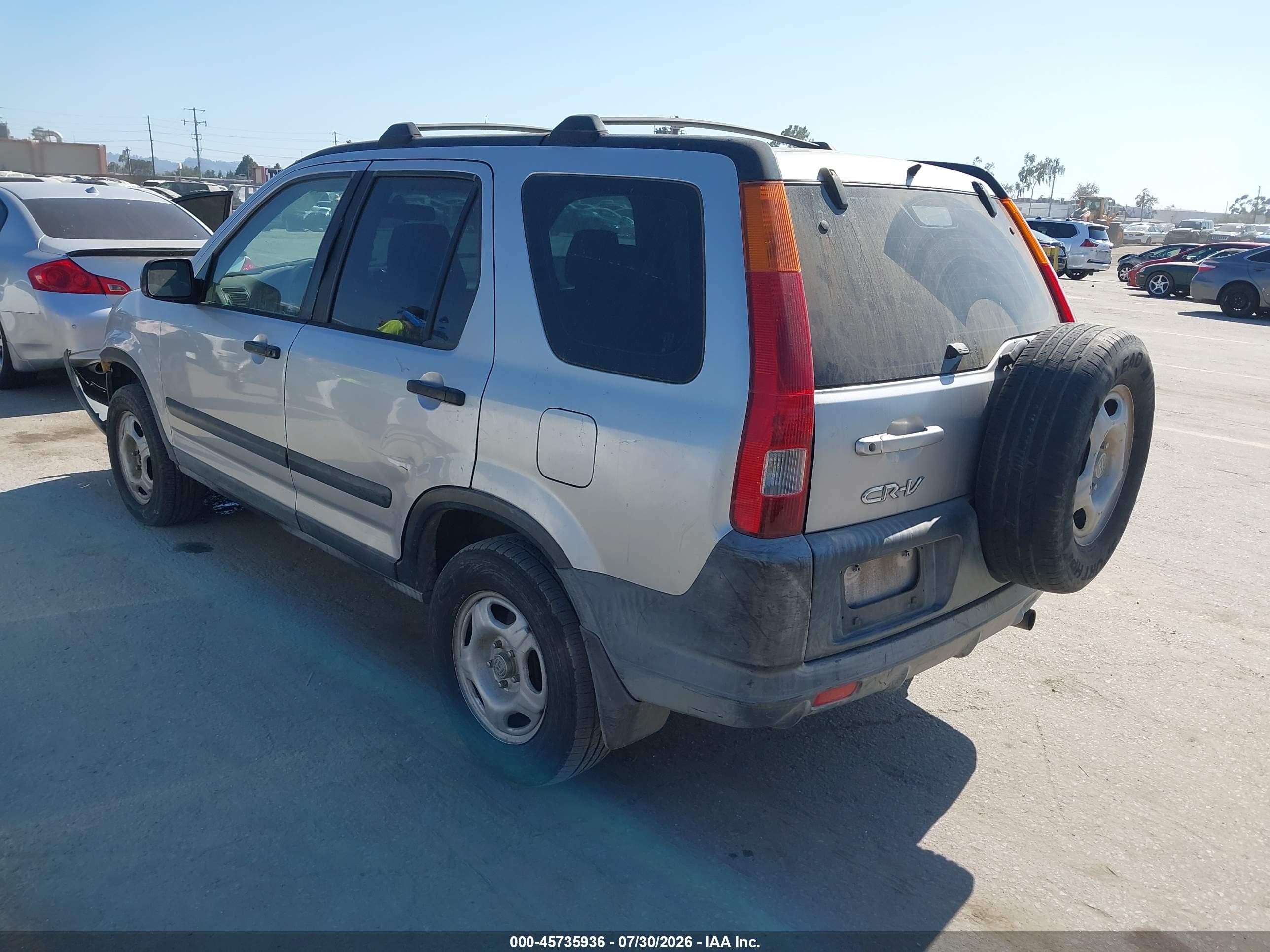 2002 Honda Cr-v Lx Silver vin: JHLRD68442C015580