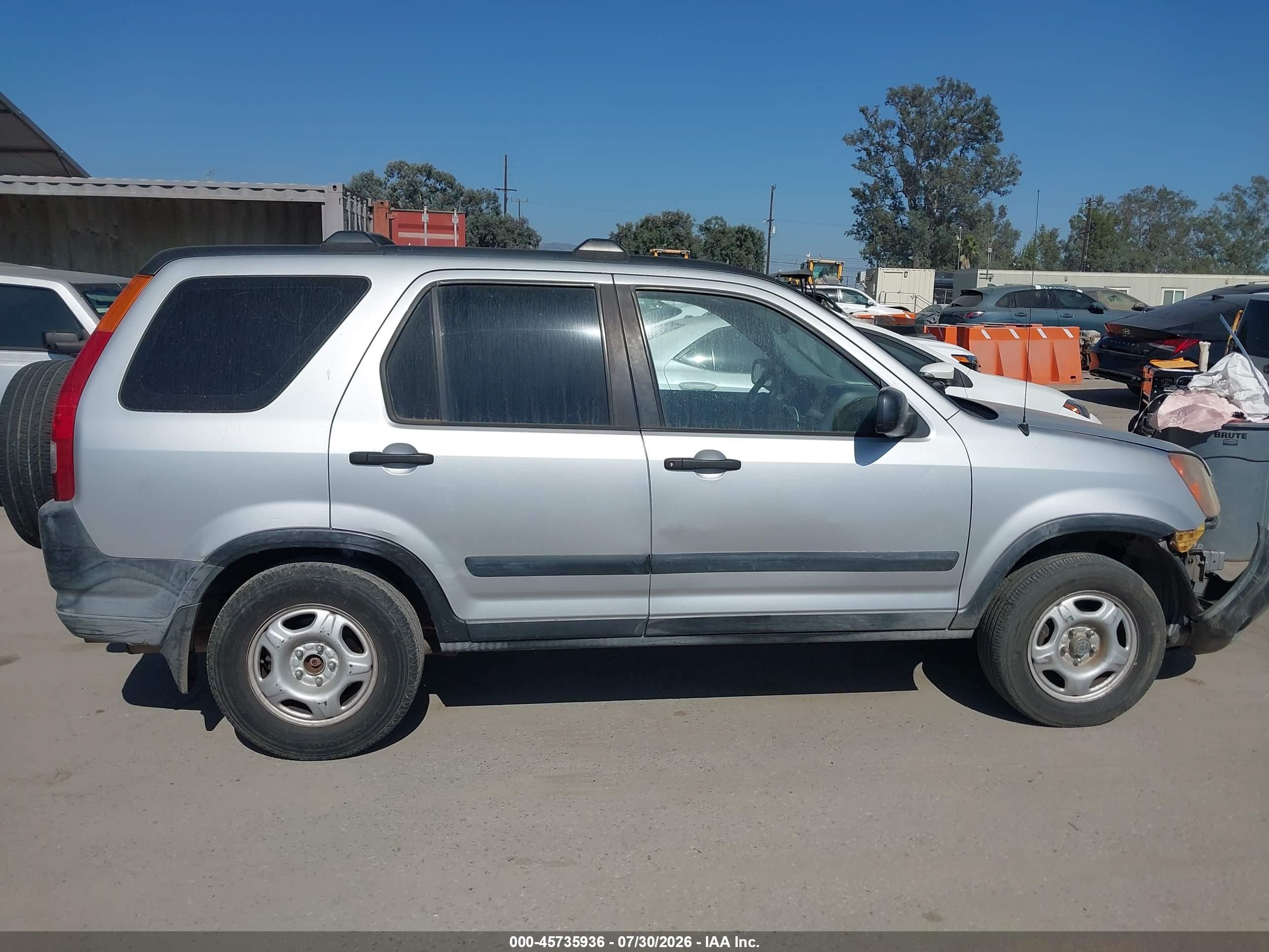 2002 Honda Cr-v Lx Silver vin: JHLRD68442C015580