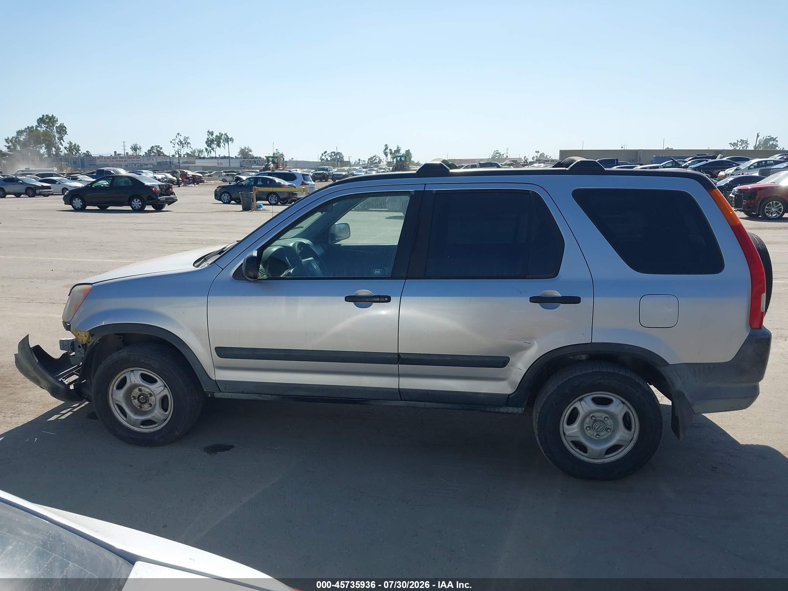 2002 Honda Cr-v Lx Silver vin: JHLRD68442C015580