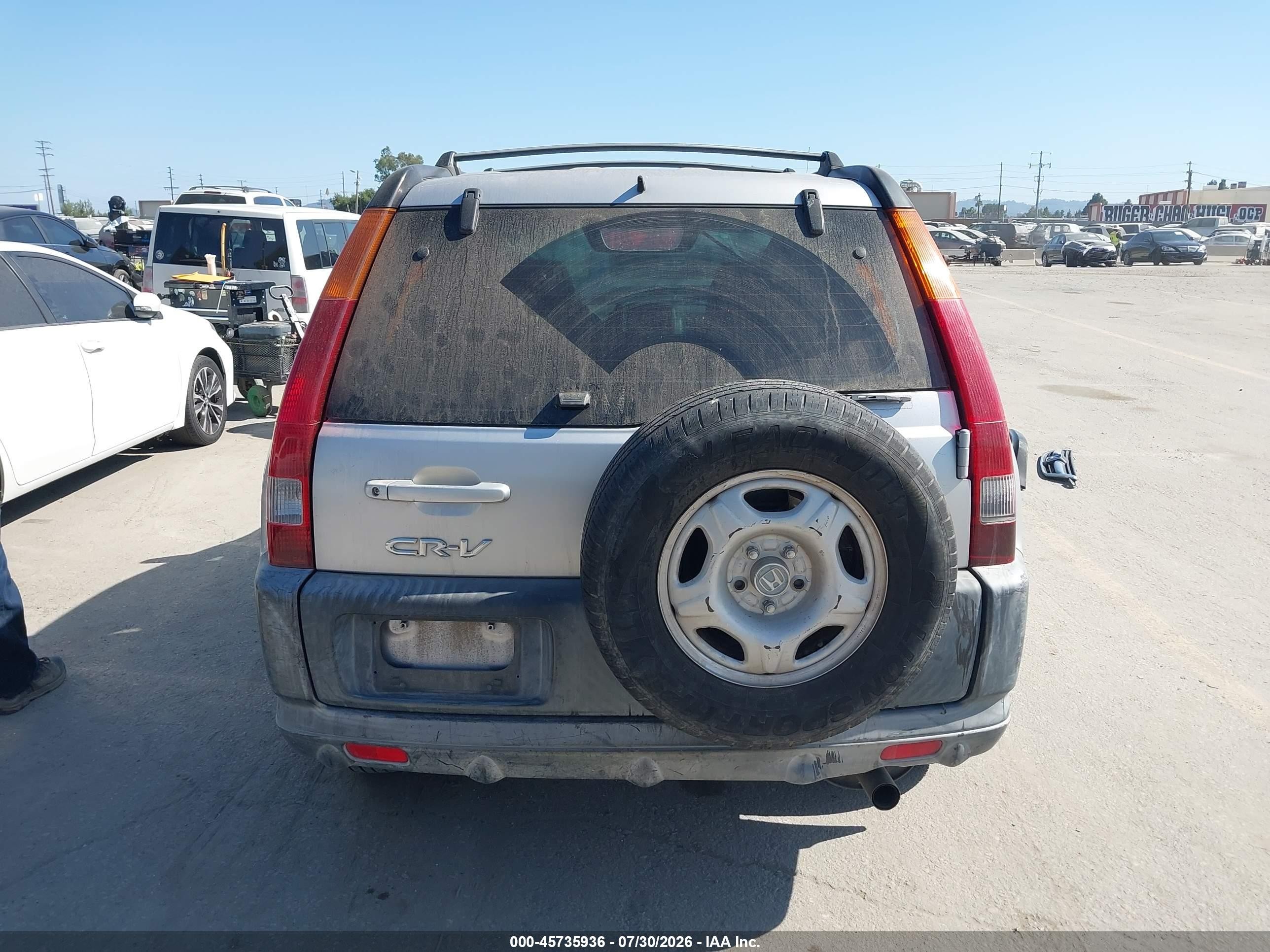2002 Honda Cr-v Lx Silver vin: JHLRD68442C015580