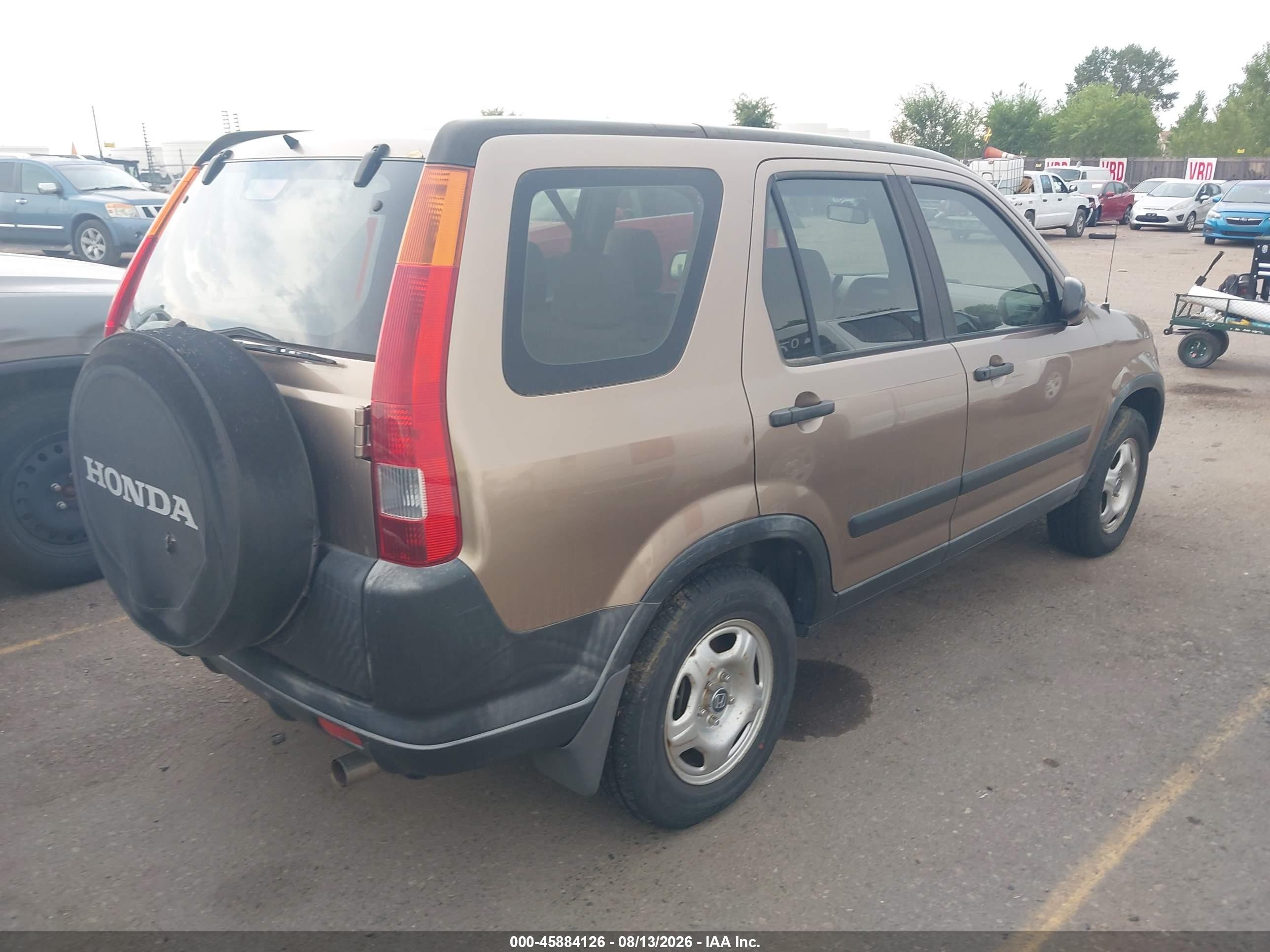 2003 Honda Cr-v Lx Коричневый vin: JHLRD68443C010462