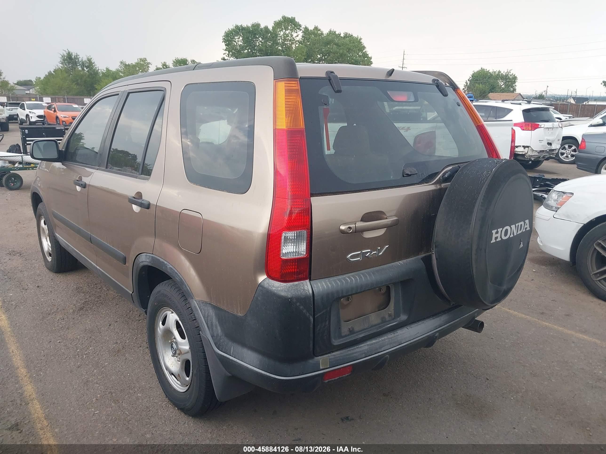 2003 Honda Cr-v Lx Коричневый vin: JHLRD68443C010462
