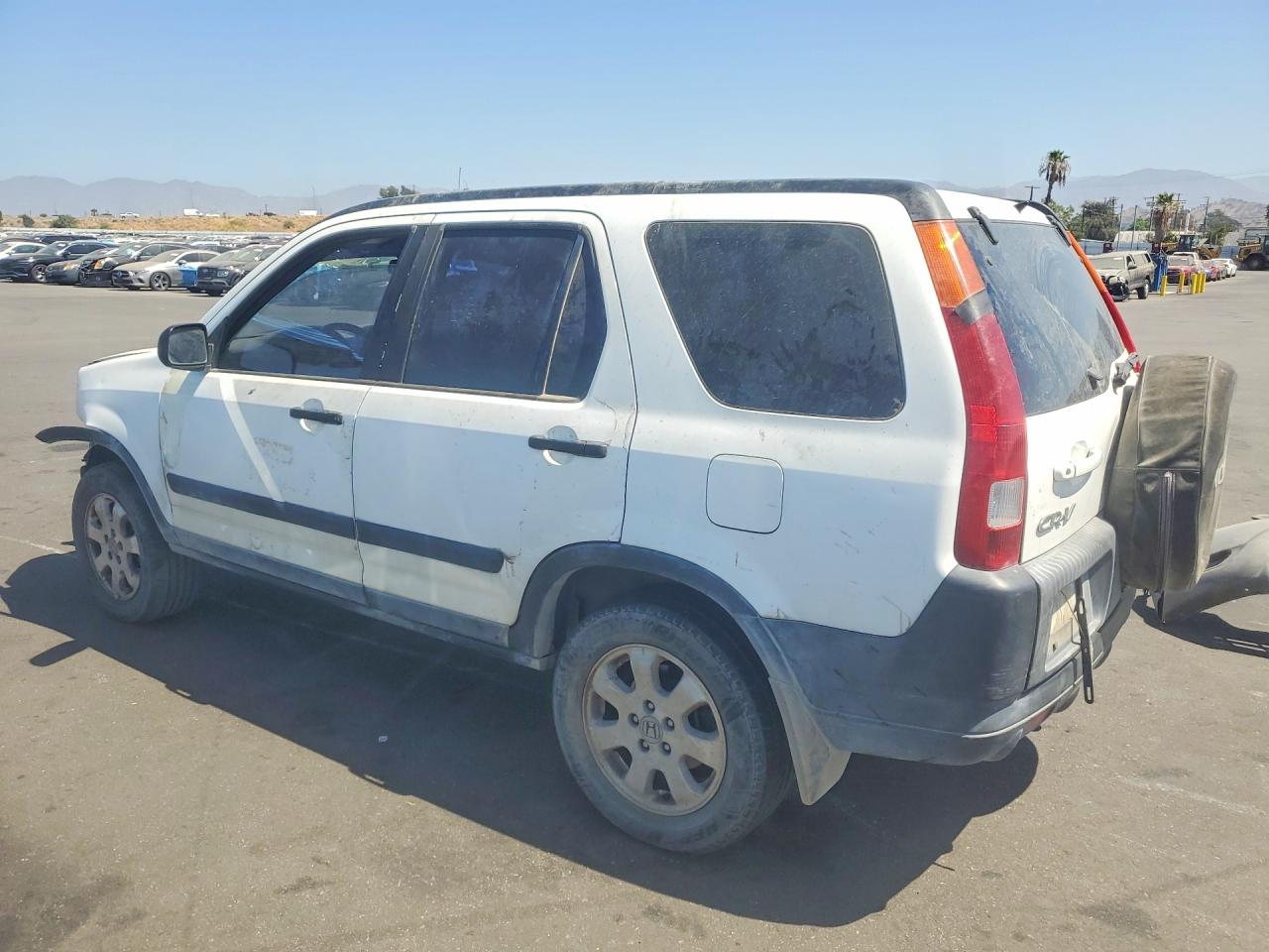 2003 Honda Cr-v Lx White vin: JHLRD68443C011465