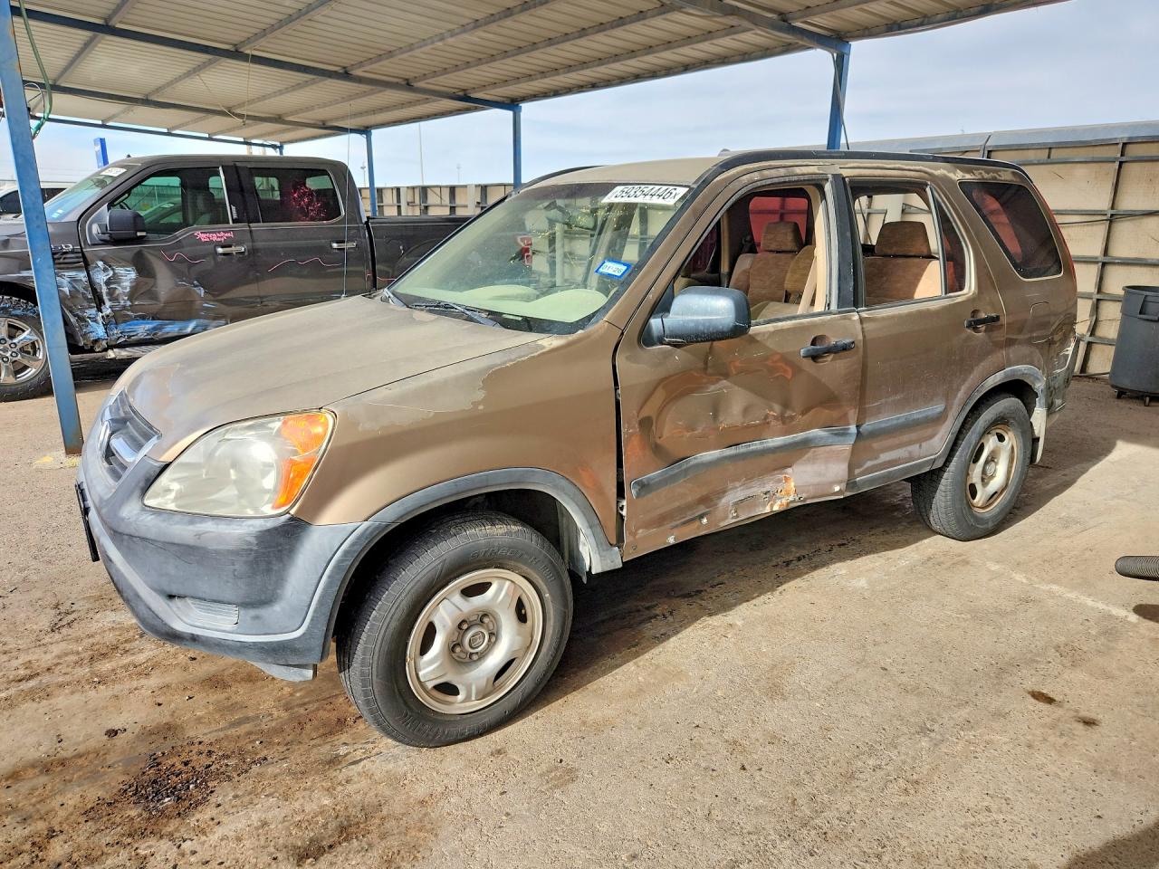 2003 Honda Cr-v Lx Gold vin: JHLRD68443C014852