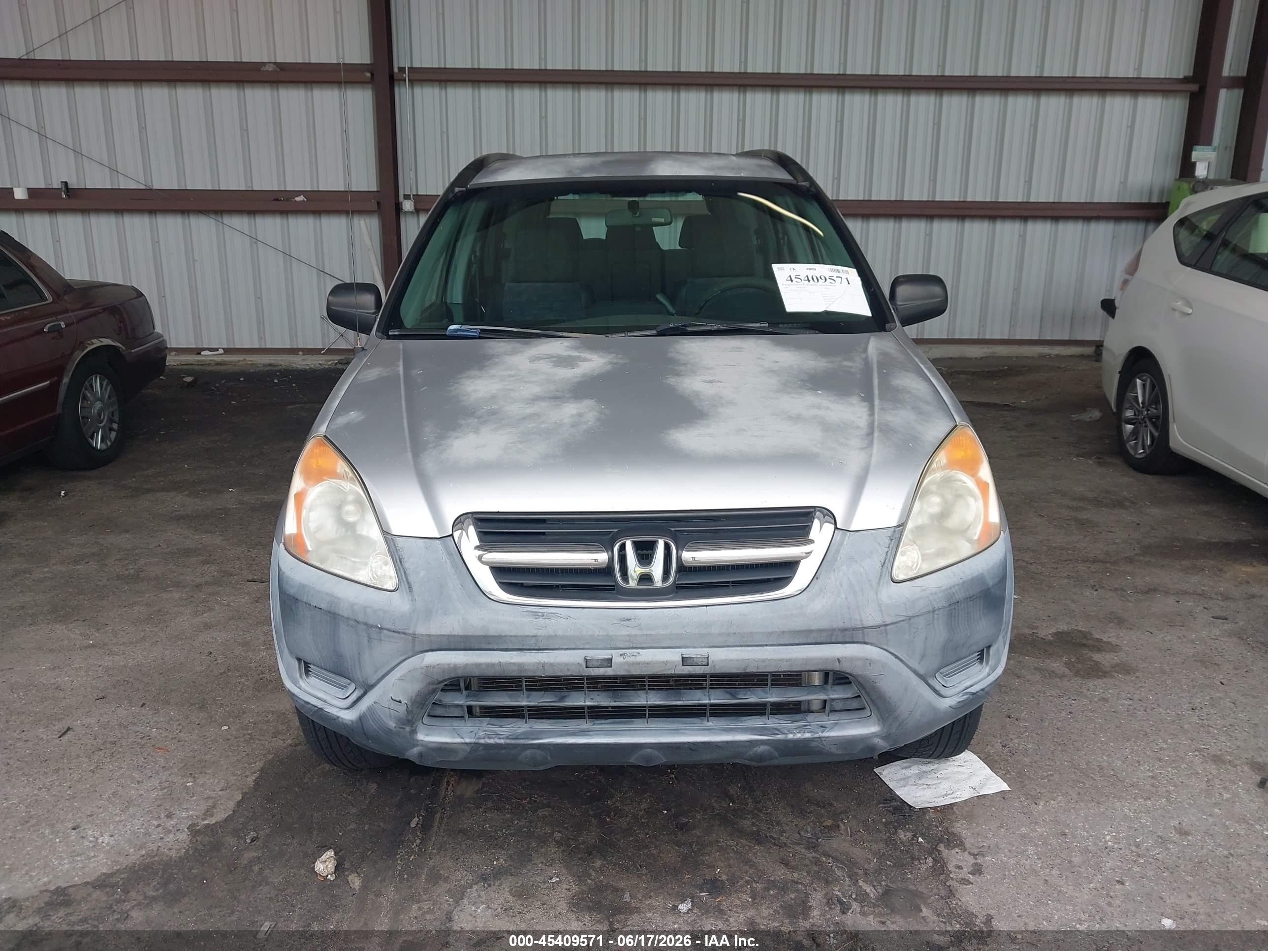 2004 Honda Cr-v Lx Silver vin: JHLRD68444C013962