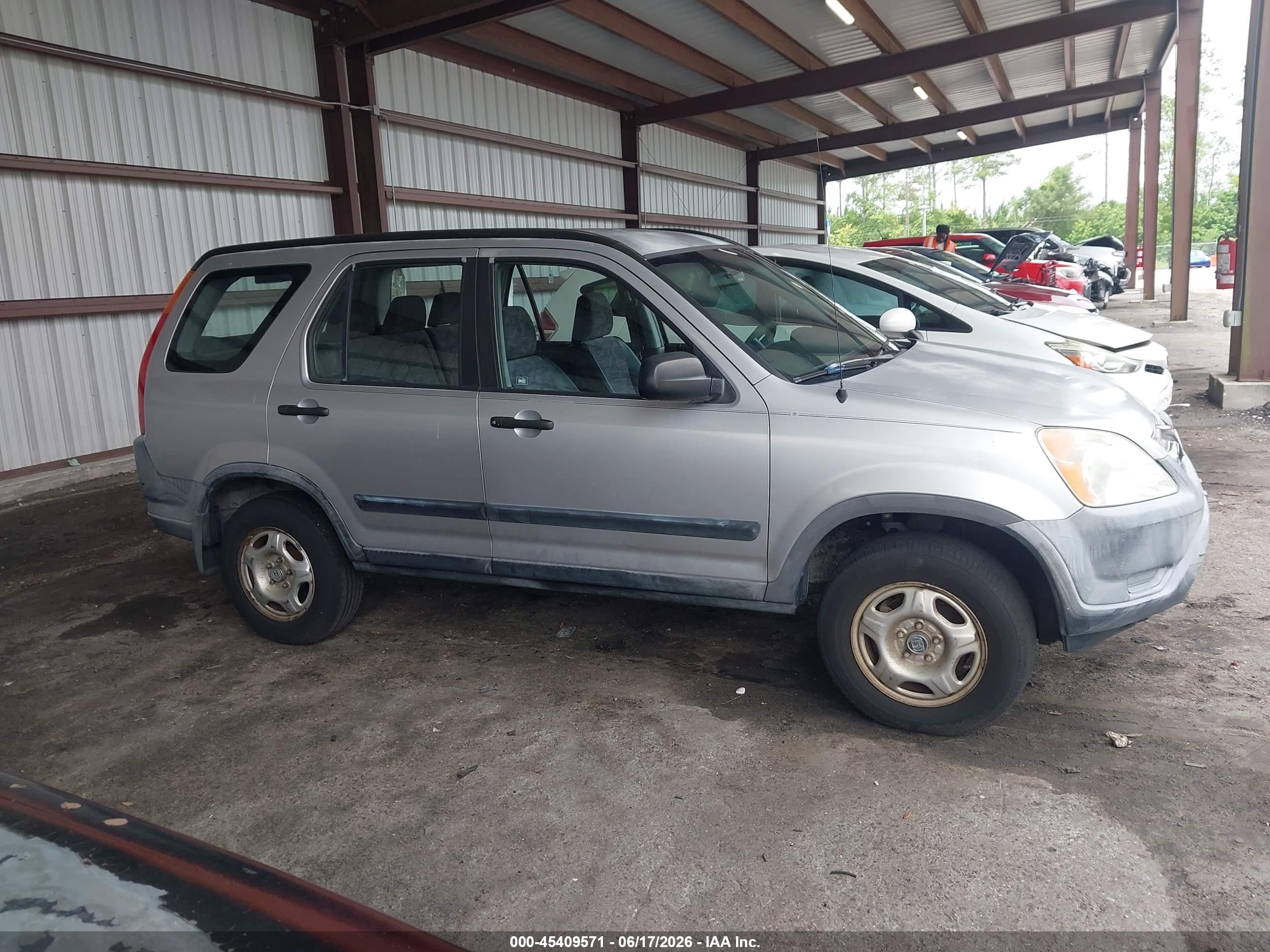 2004 Honda Cr-v Lx Silver vin: JHLRD68444C013962