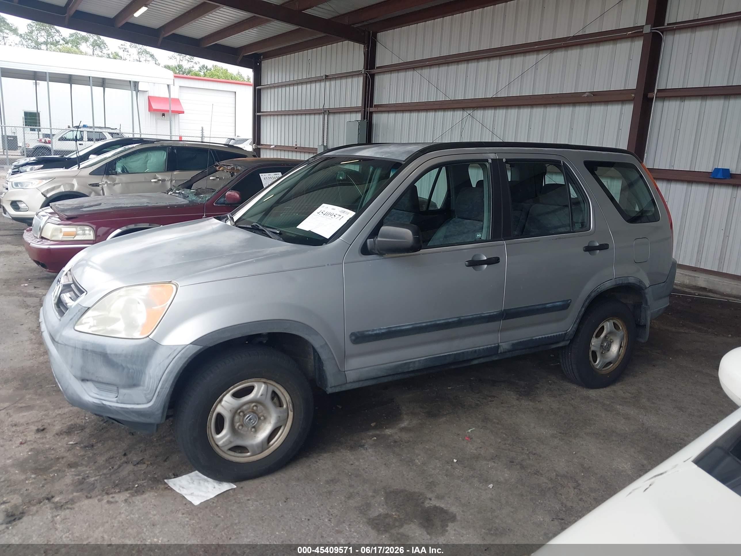 2004 Honda Cr-v Lx Silver vin: JHLRD68444C013962