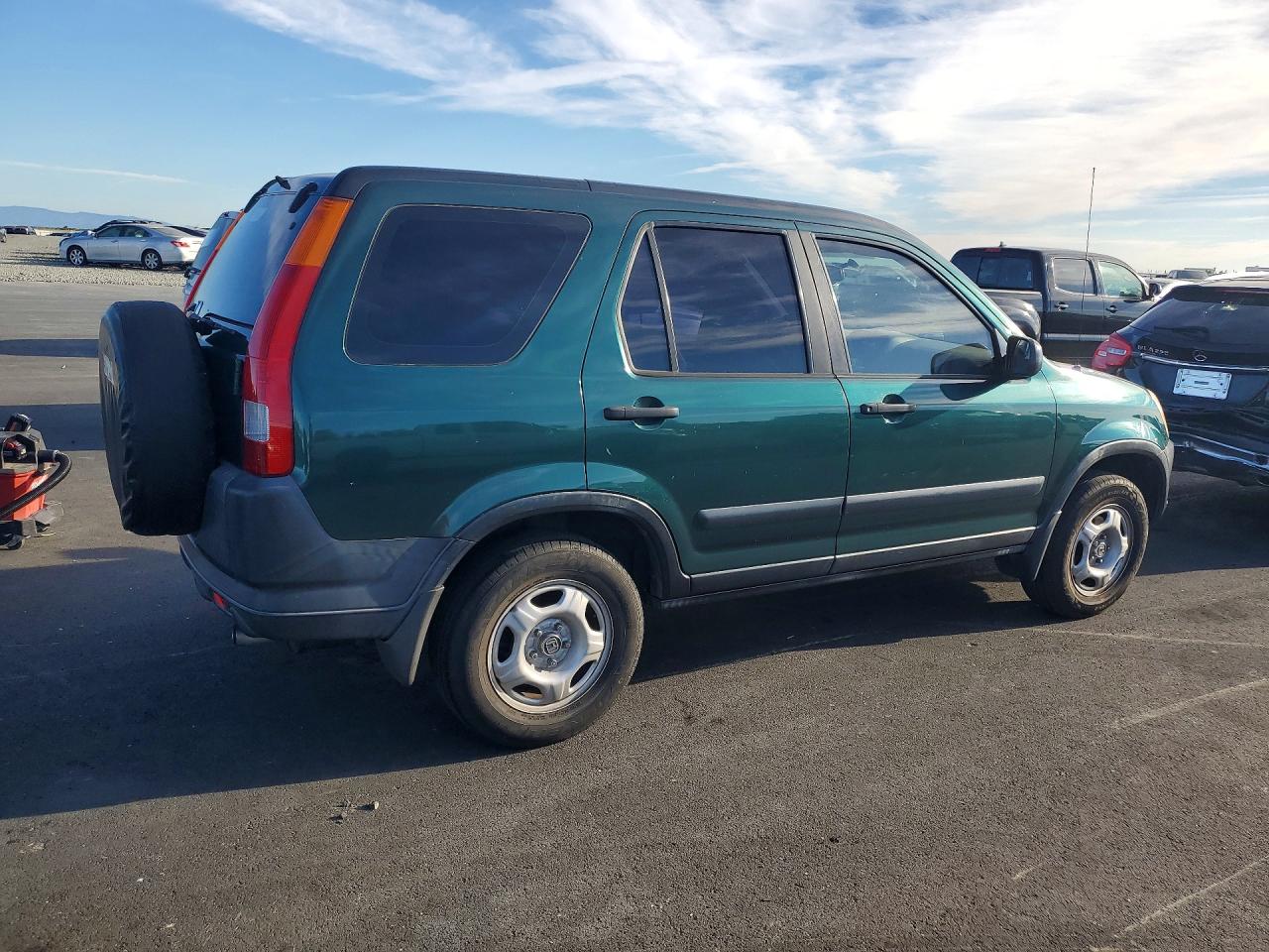 2002 Honda Cr-v Lx Green vin: JHLRD68452C024174