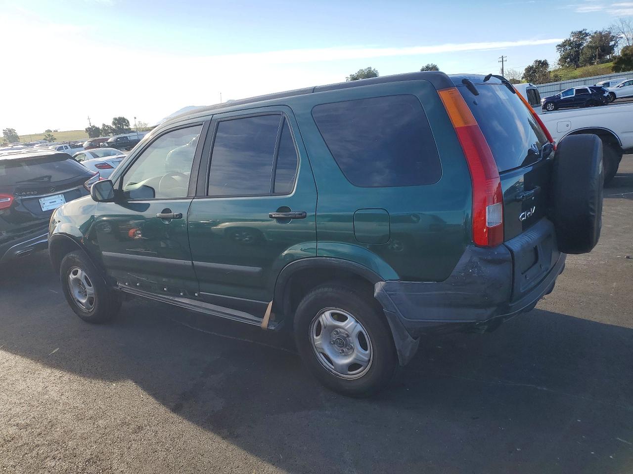 2002 Honda Cr-v Lx Green vin: JHLRD68452C024174