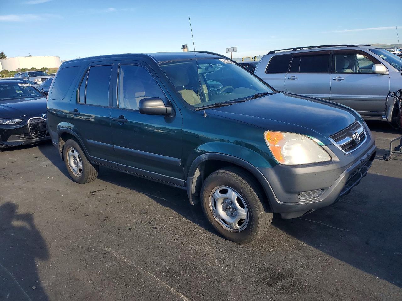 2002 Honda Cr-v Lx Green vin: JHLRD68452C024174
