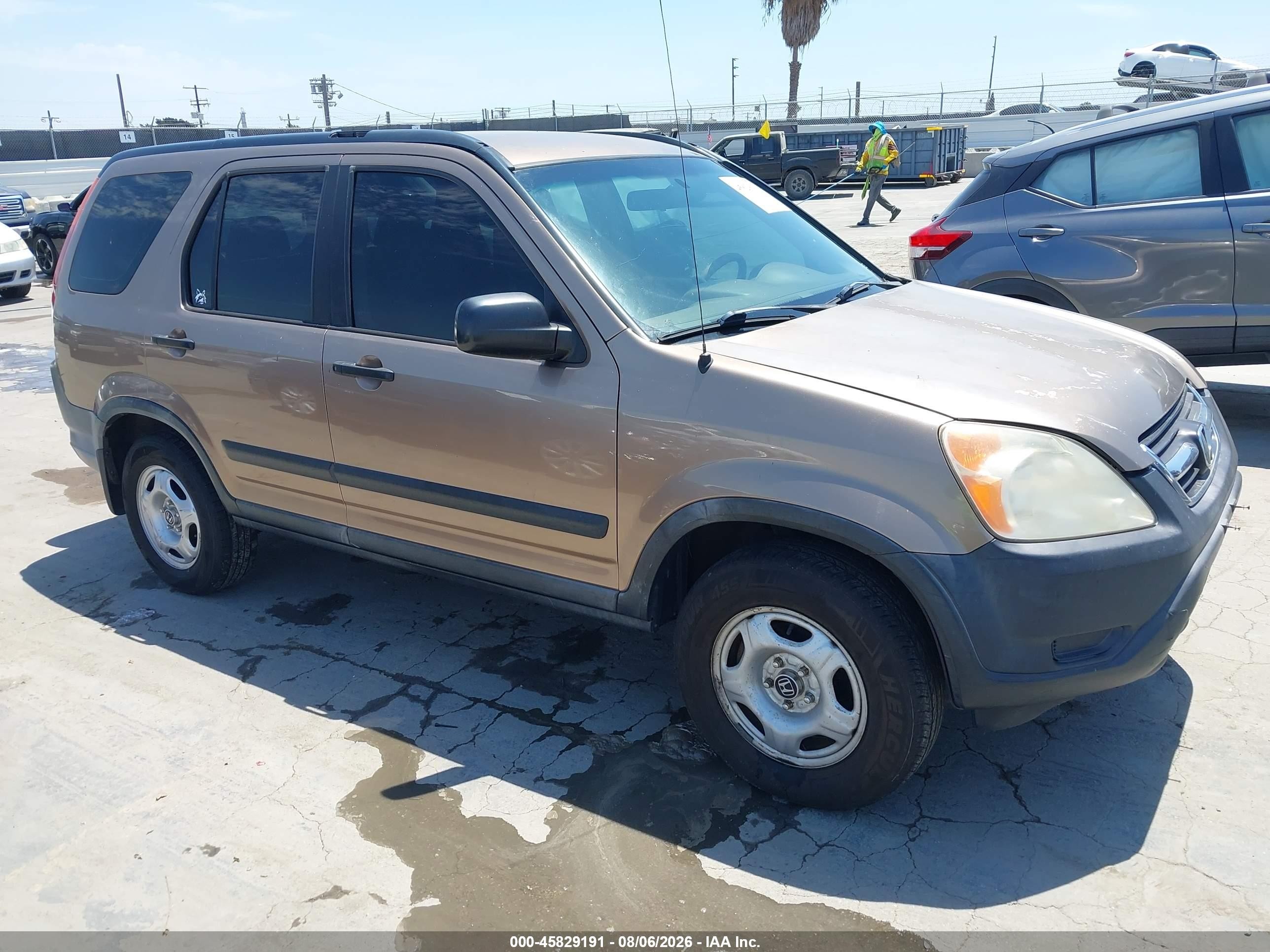 2003 Honda Cr-v Lx Brown vin: JHLRD68453C009854