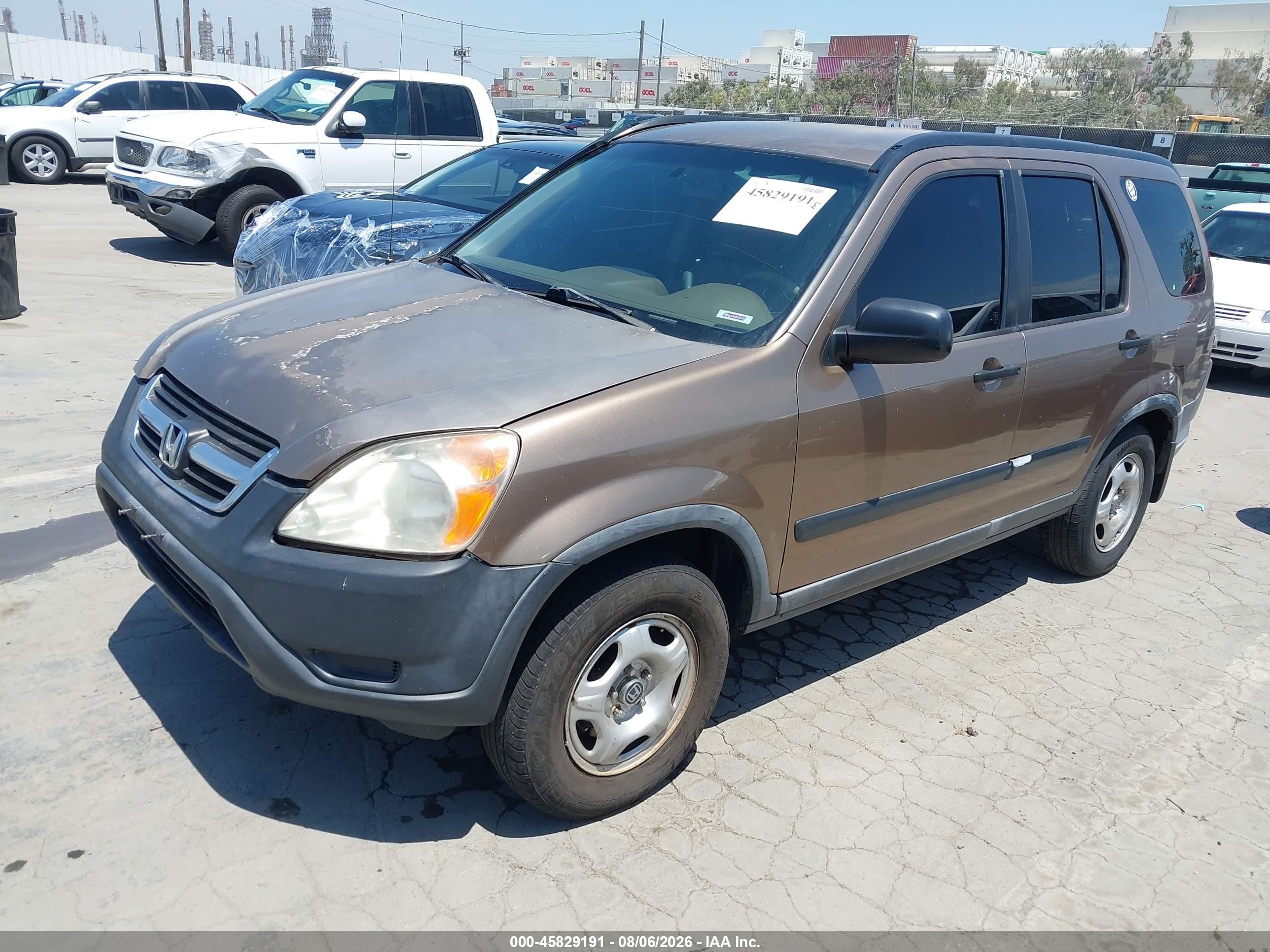 2003 Honda Cr-v Lx Brown vin: JHLRD68453C009854
