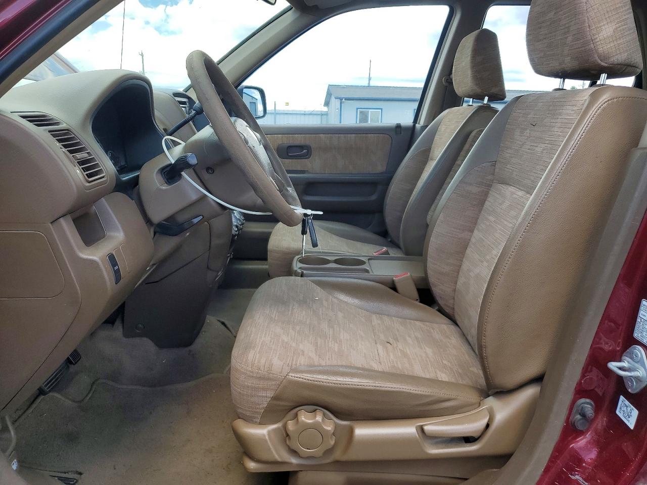 2003 Honda Cr-v Lx Burgundy vin: JHLRD68453C019218