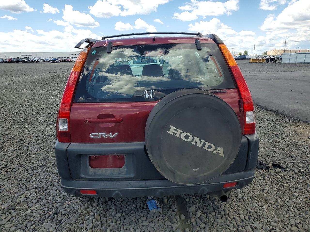 2003 Honda Cr-v Lx Burgundy vin: JHLRD68453C019218