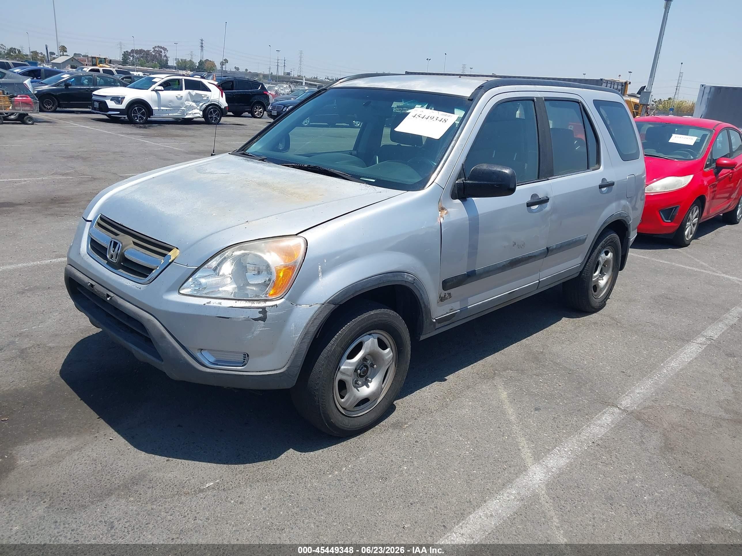 2002 Honda Cr-v Lx Silver vin: JHLRD68462C020022