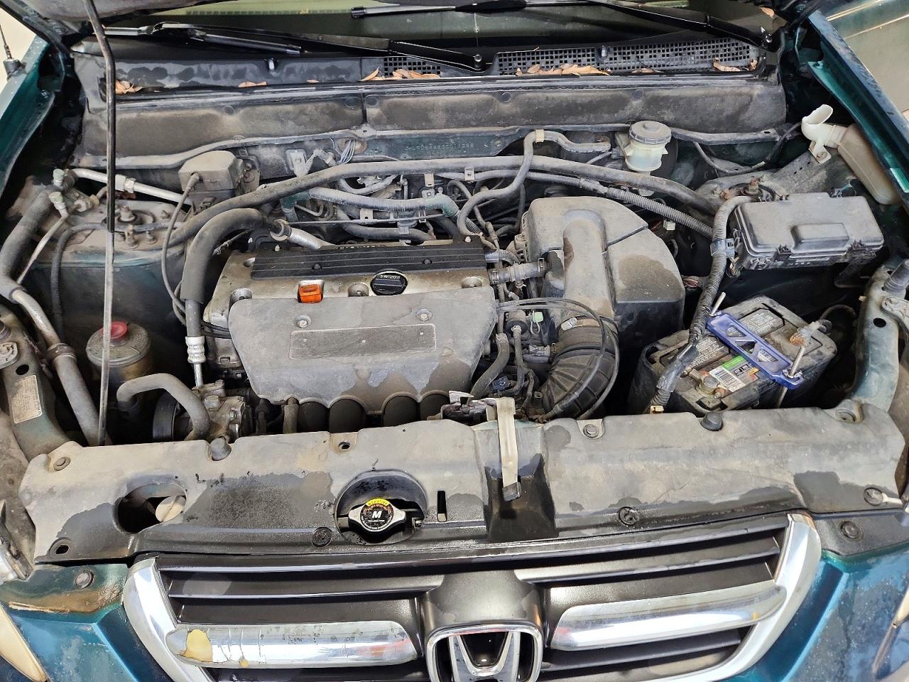 2003 Honda Cr-v Lx Green vin: JHLRD68463C011368