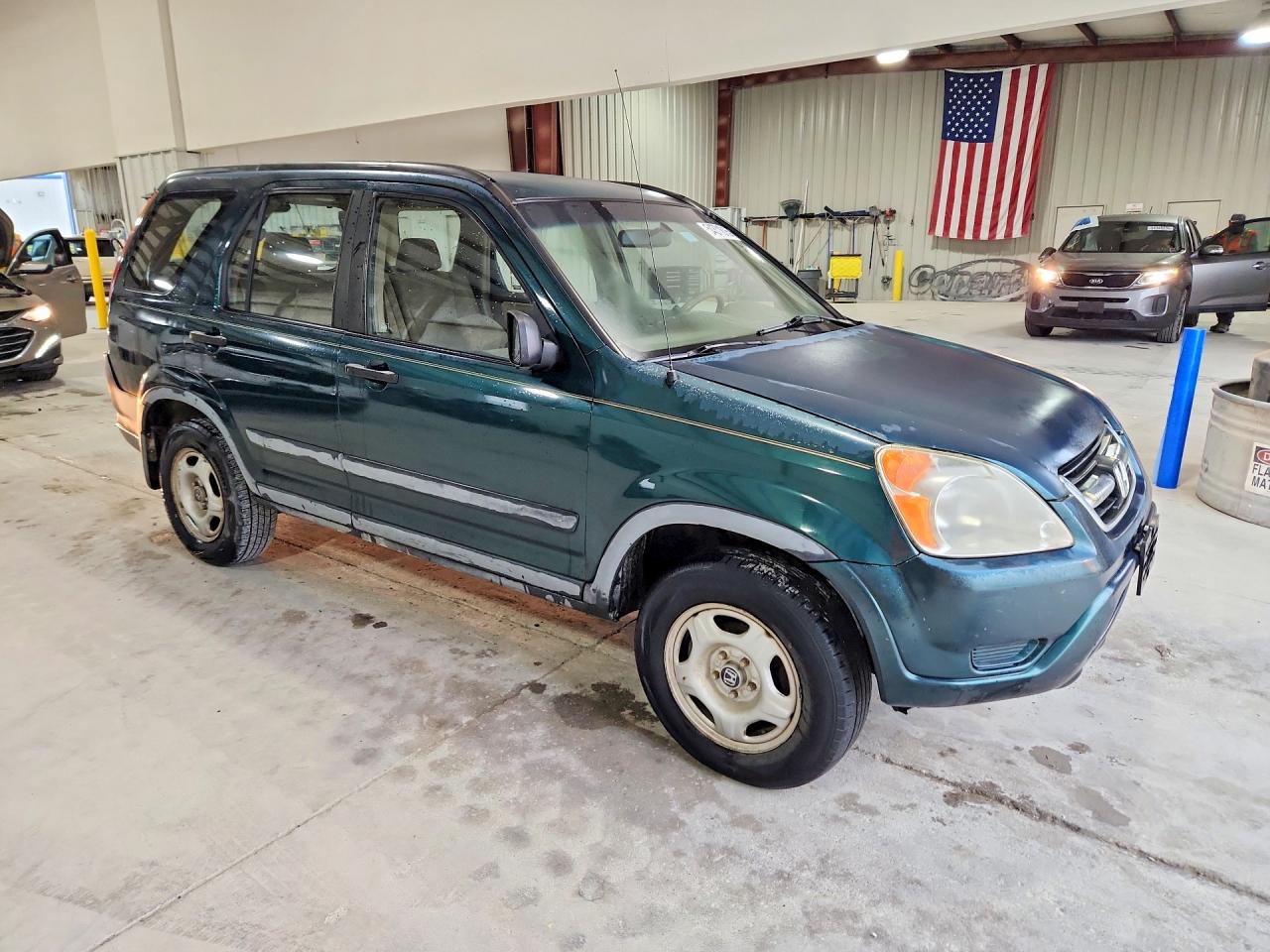 2003 Honda Cr-v Lx Green vin: JHLRD68463C011368