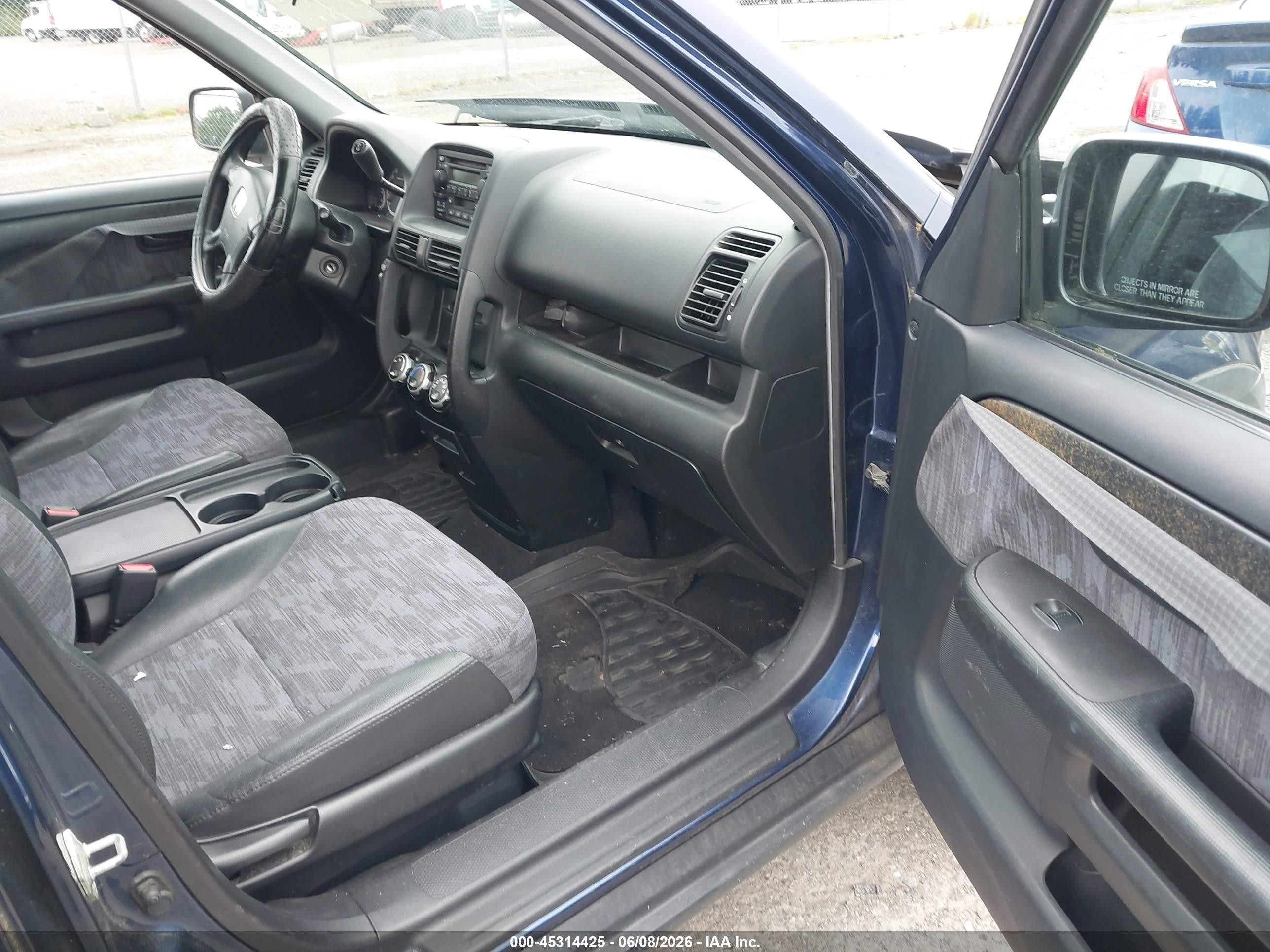 2003 Honda Cr-v Lx Blue vin: JHLRD68463C012228