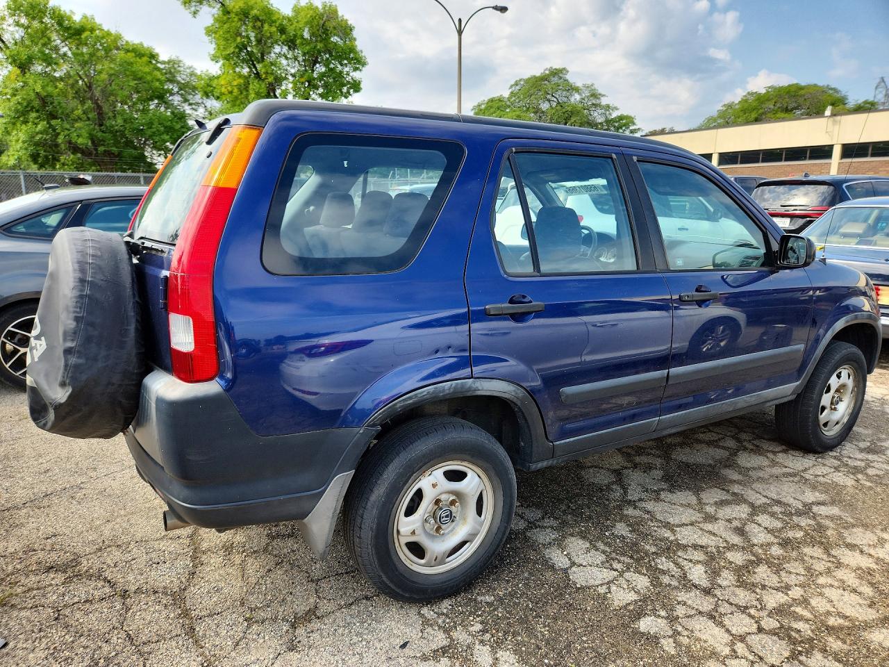 2003 Honda Cr-v Lx Blue vin: JHLRD68463C016621