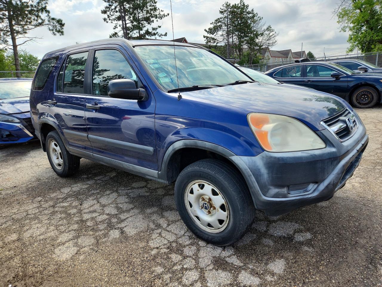 2003 Honda Cr-v Lx Blue vin: JHLRD68463C016621