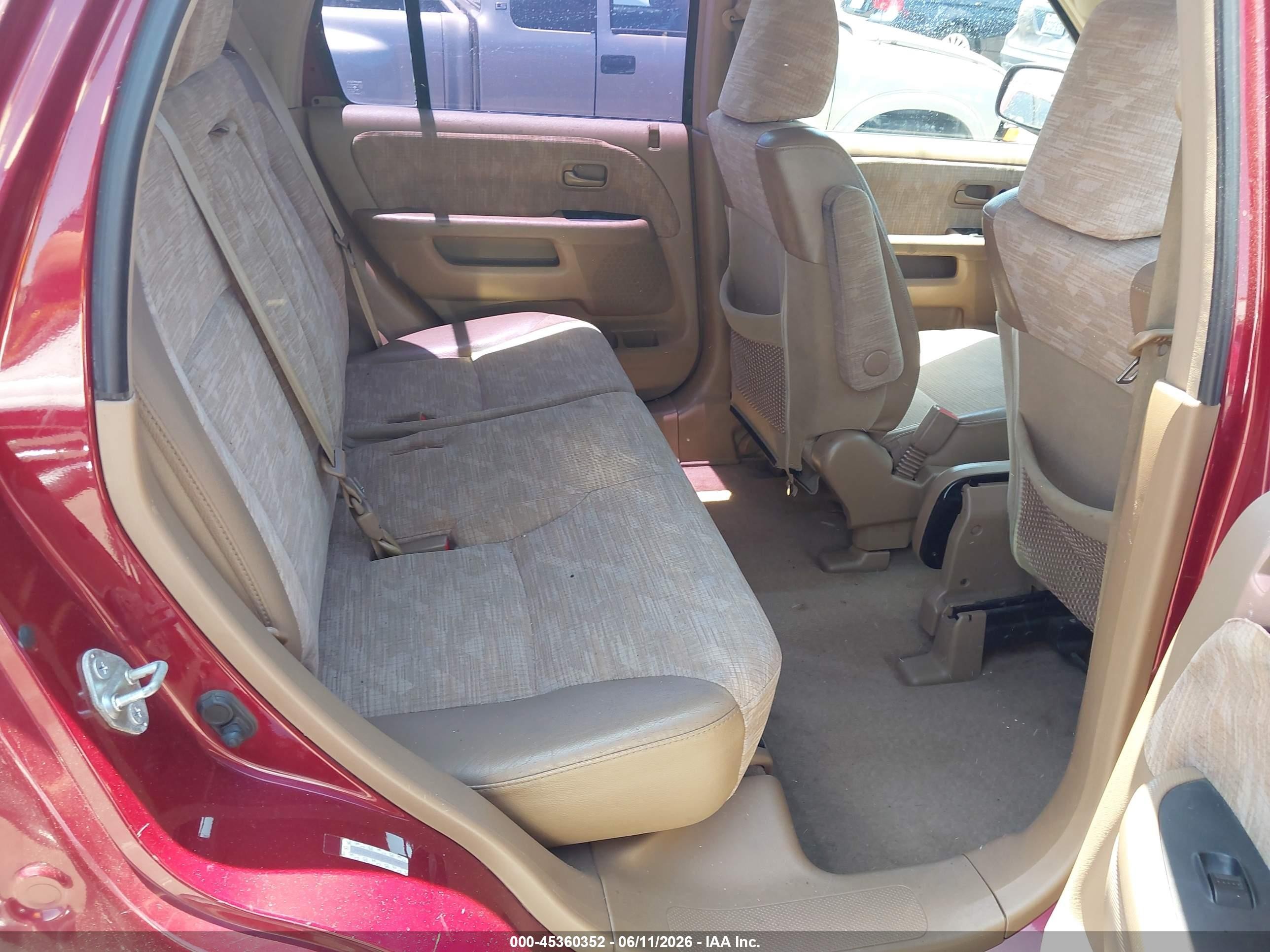 2004 Honda Cr-v Lx Red vin: JHLRD68464C003949