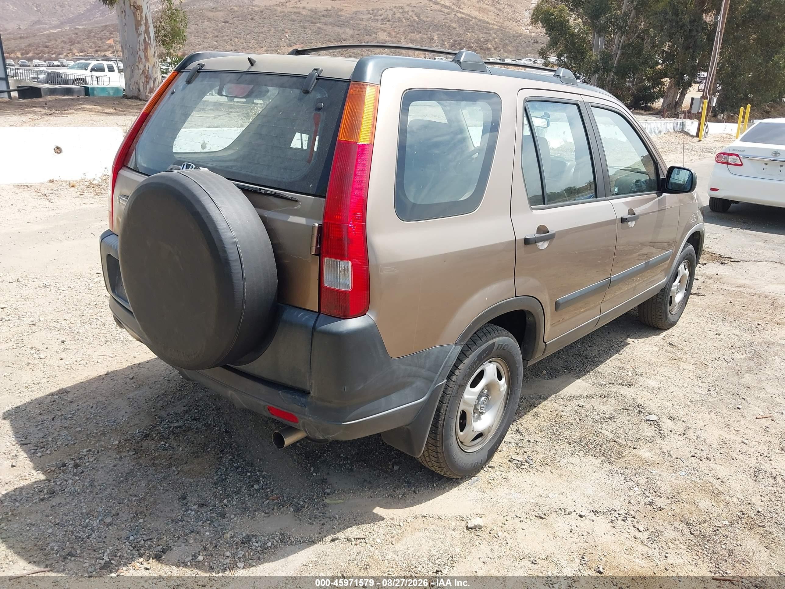 2004 Honda Cr-v Lx Brown vin: JHLRD68464C003983