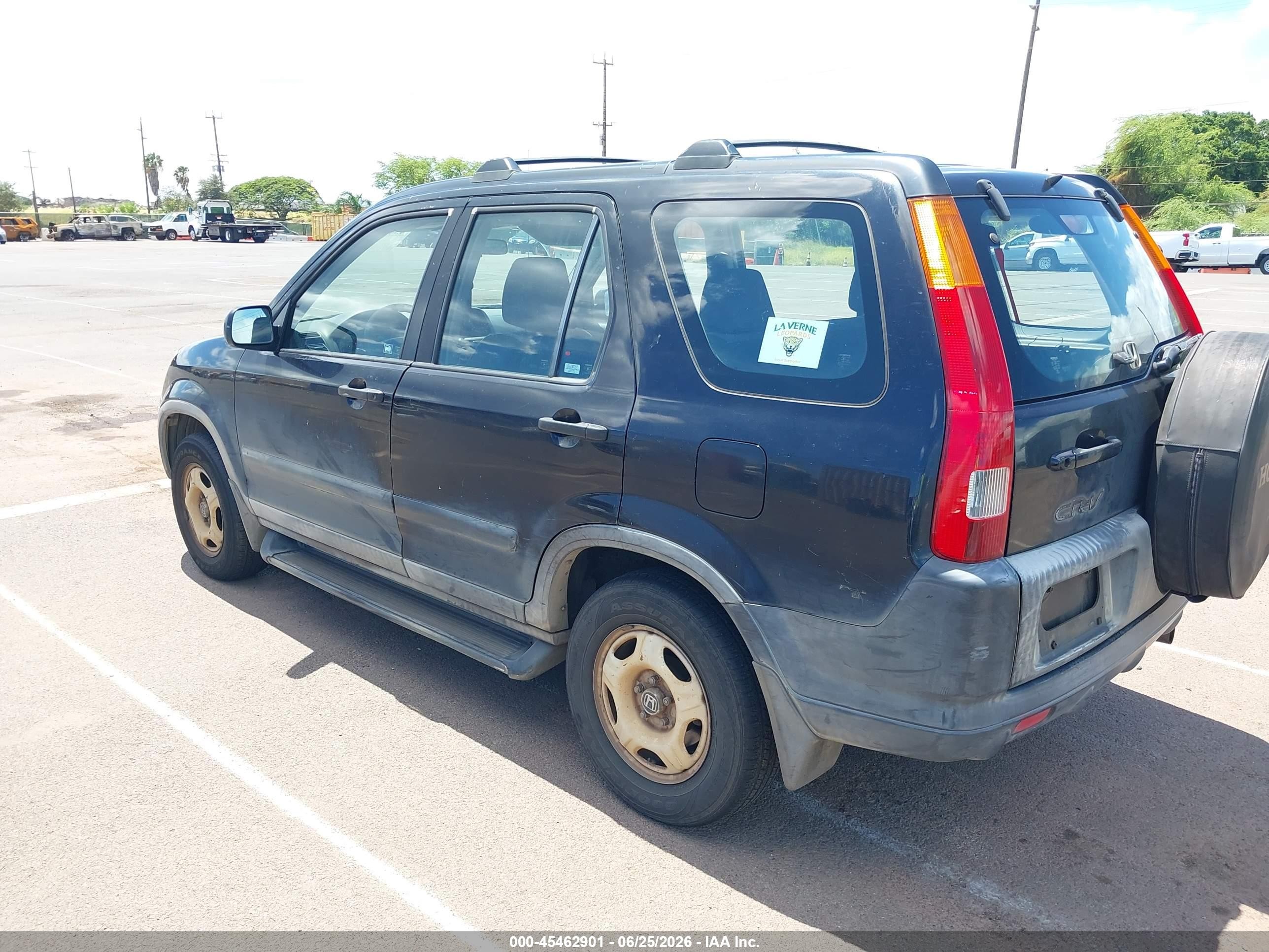 2004 Honda Cr-v Lx Black vin: JHLRD68464C014725