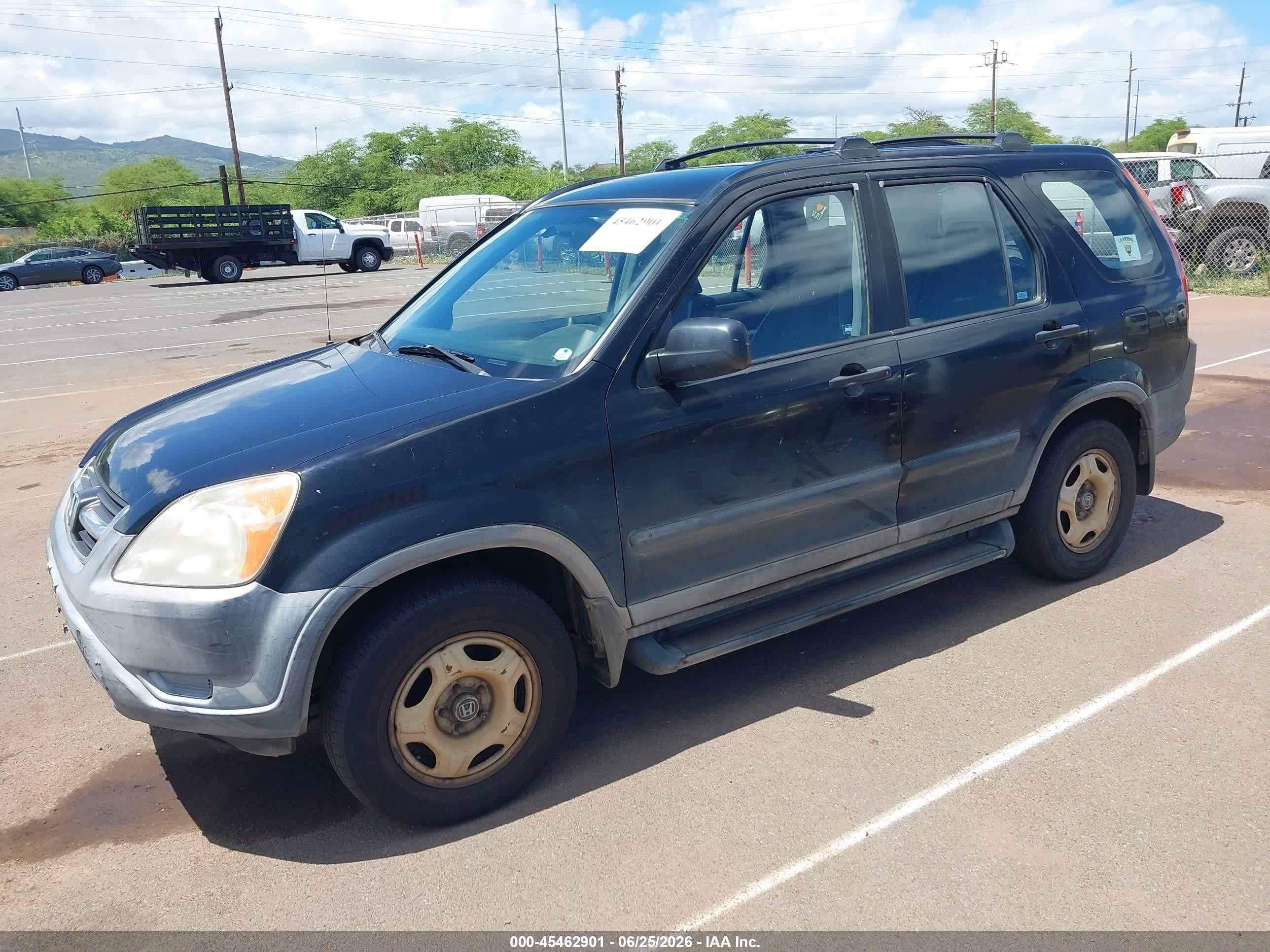 2004 Honda Cr-v Lx Black vin: JHLRD68464C014725