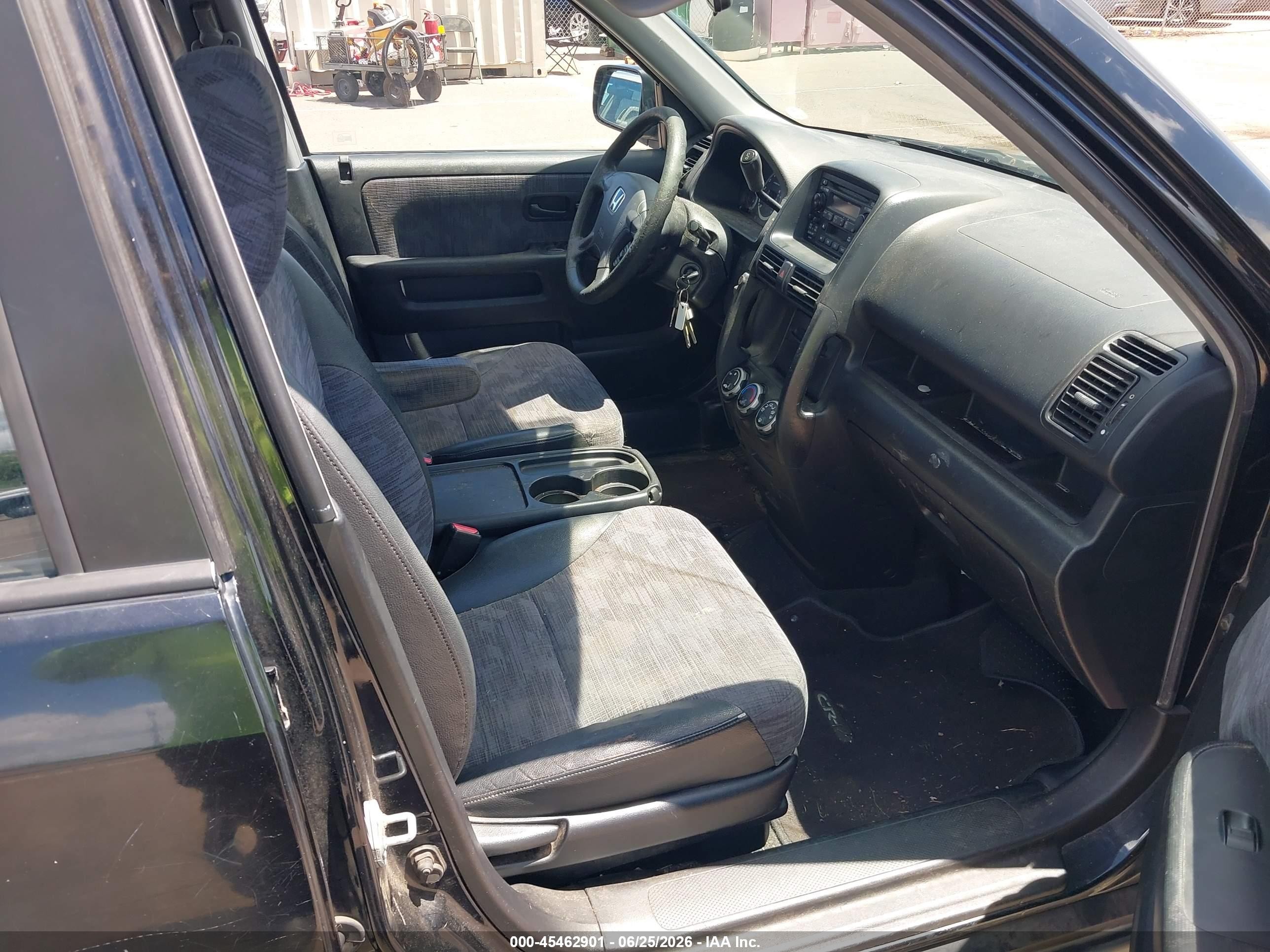 2004 Honda Cr-v Lx Black vin: JHLRD68464C014725